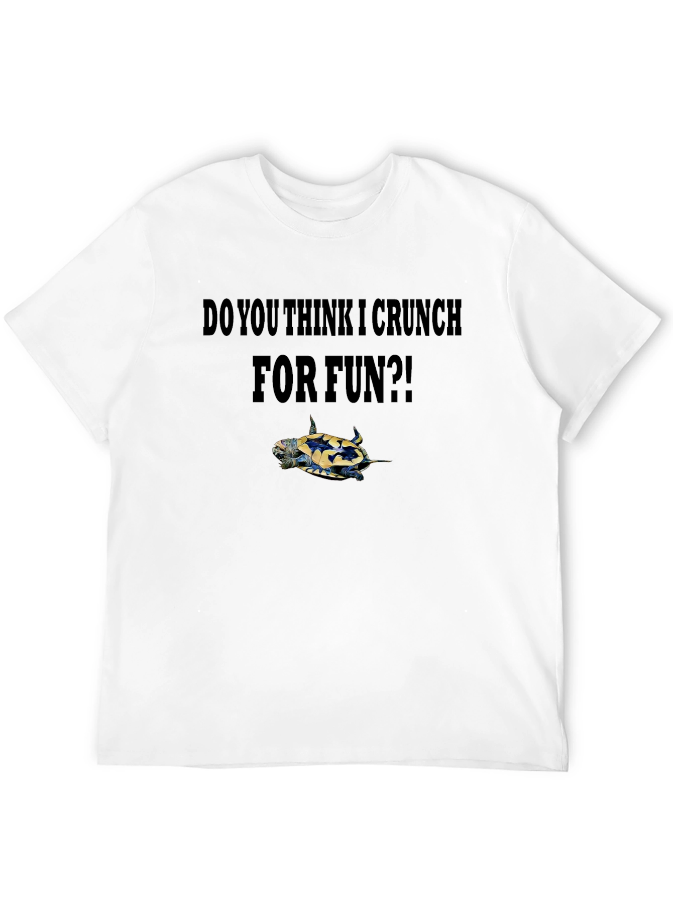 Crunch Turtle Graphic Tee - Fun Novelty Shirt