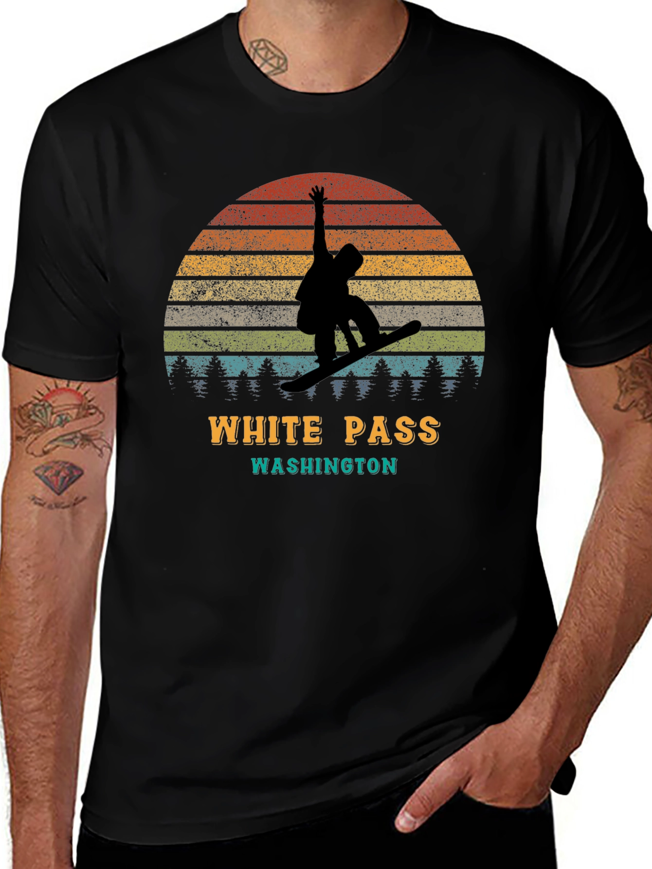 White Pass Washington Snowboarder T-Shirt