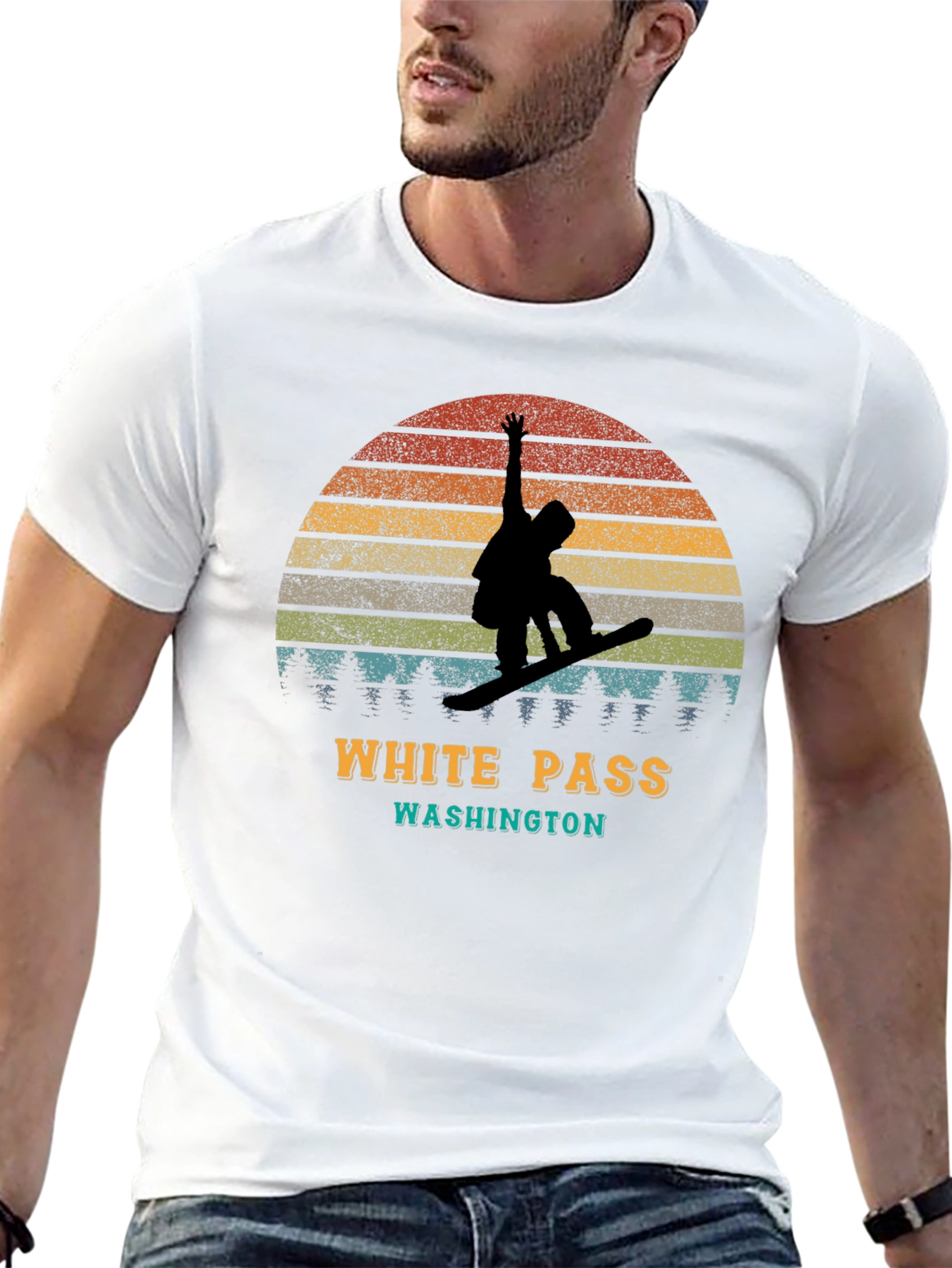 White Pass Washington Snowboarder T-Shirt