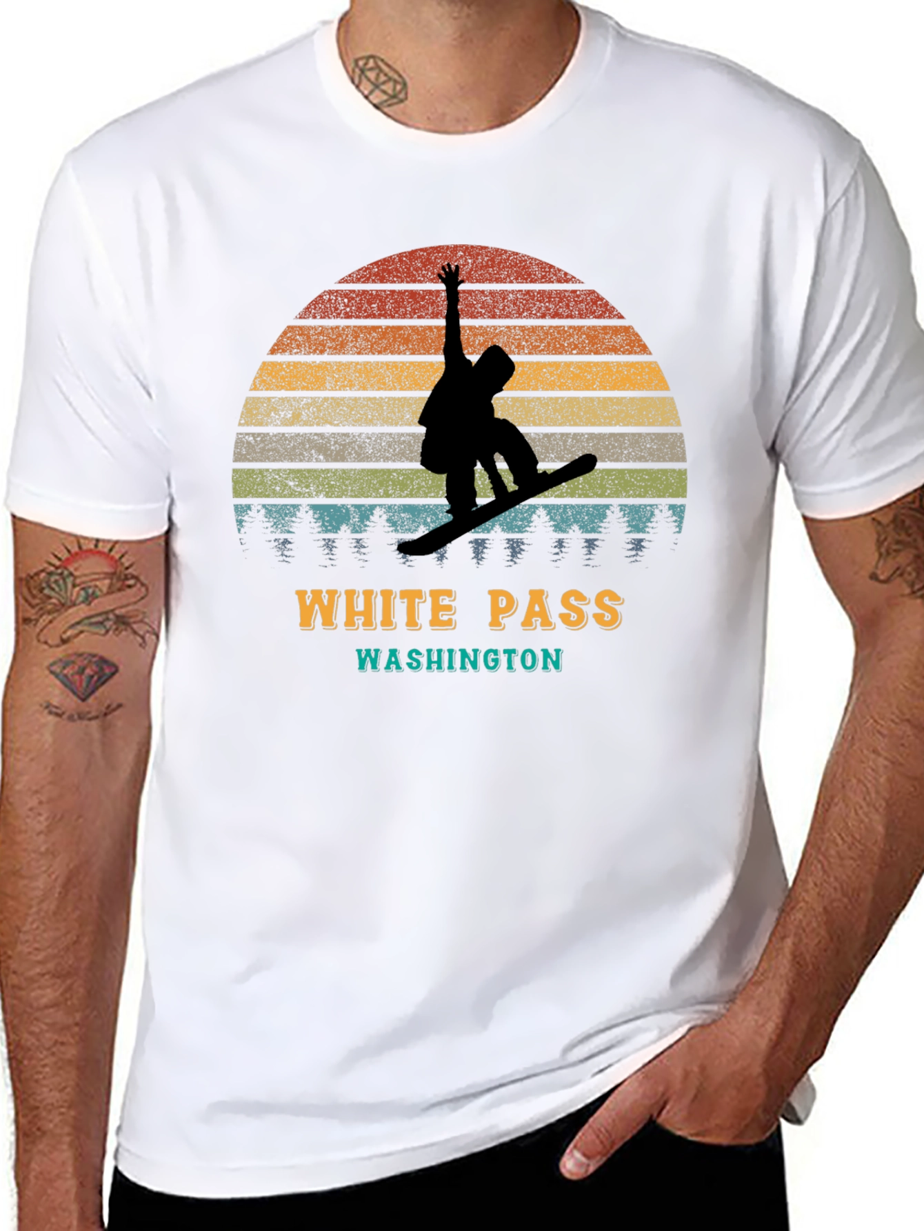 White Pass Washington Snowboarder T-Shirt