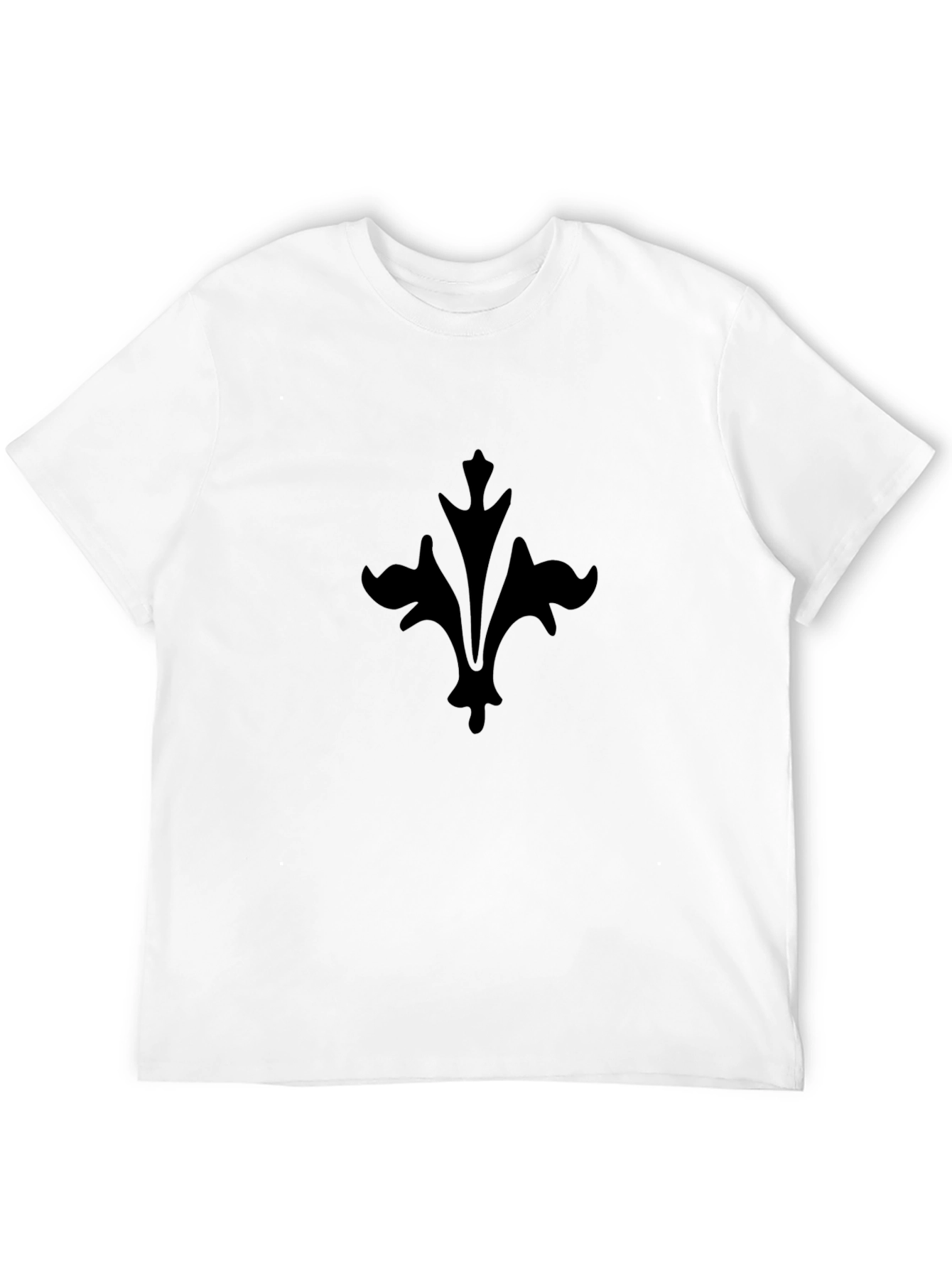 Black Fleur-de-Lis T-Shirt - Stylish & Comfortable
