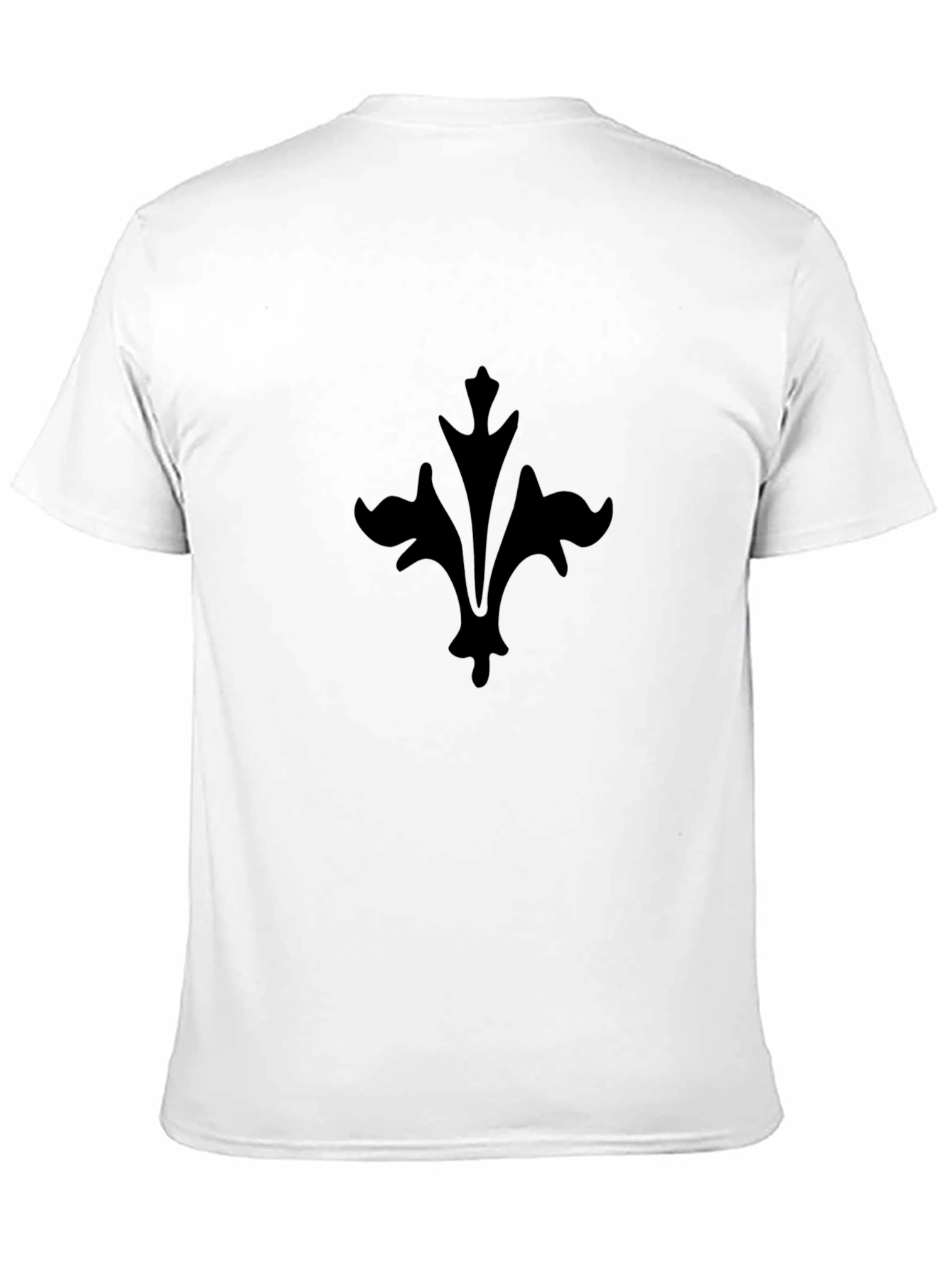 Black Fleur-de-Lis T-Shirt - Stylish & Comfortable