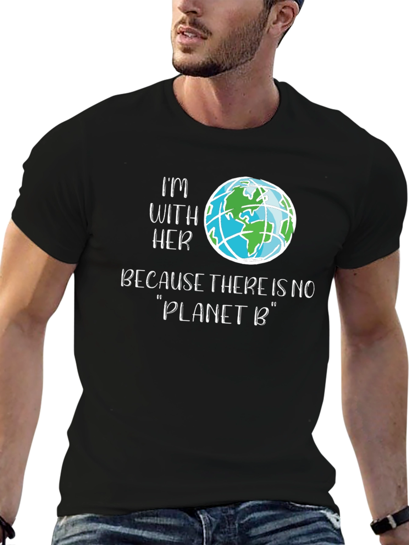 Im With Her Planet B Graphic Tee
