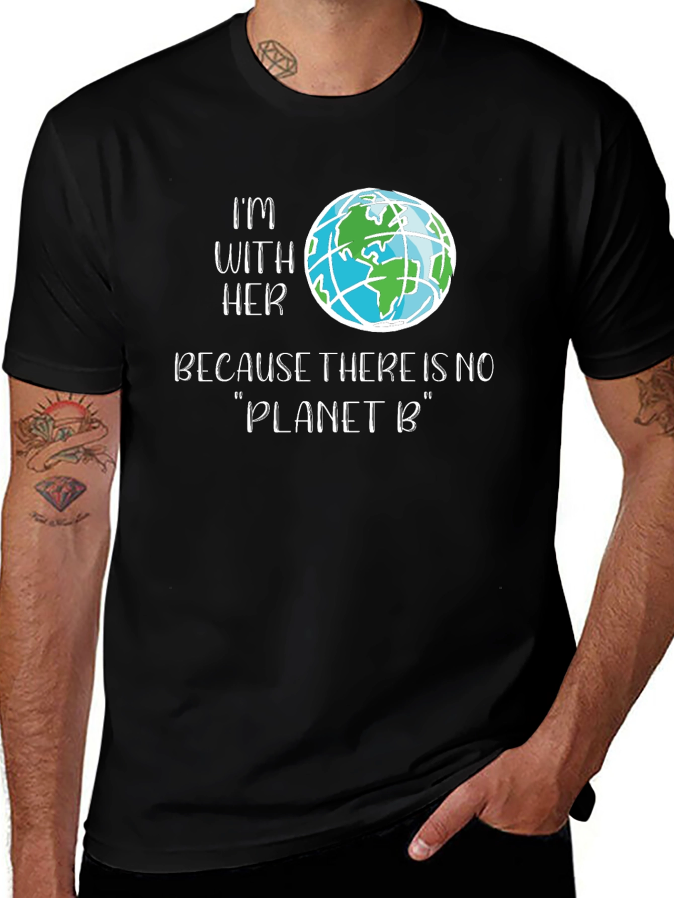 Im With Her Planet B Graphic Tee