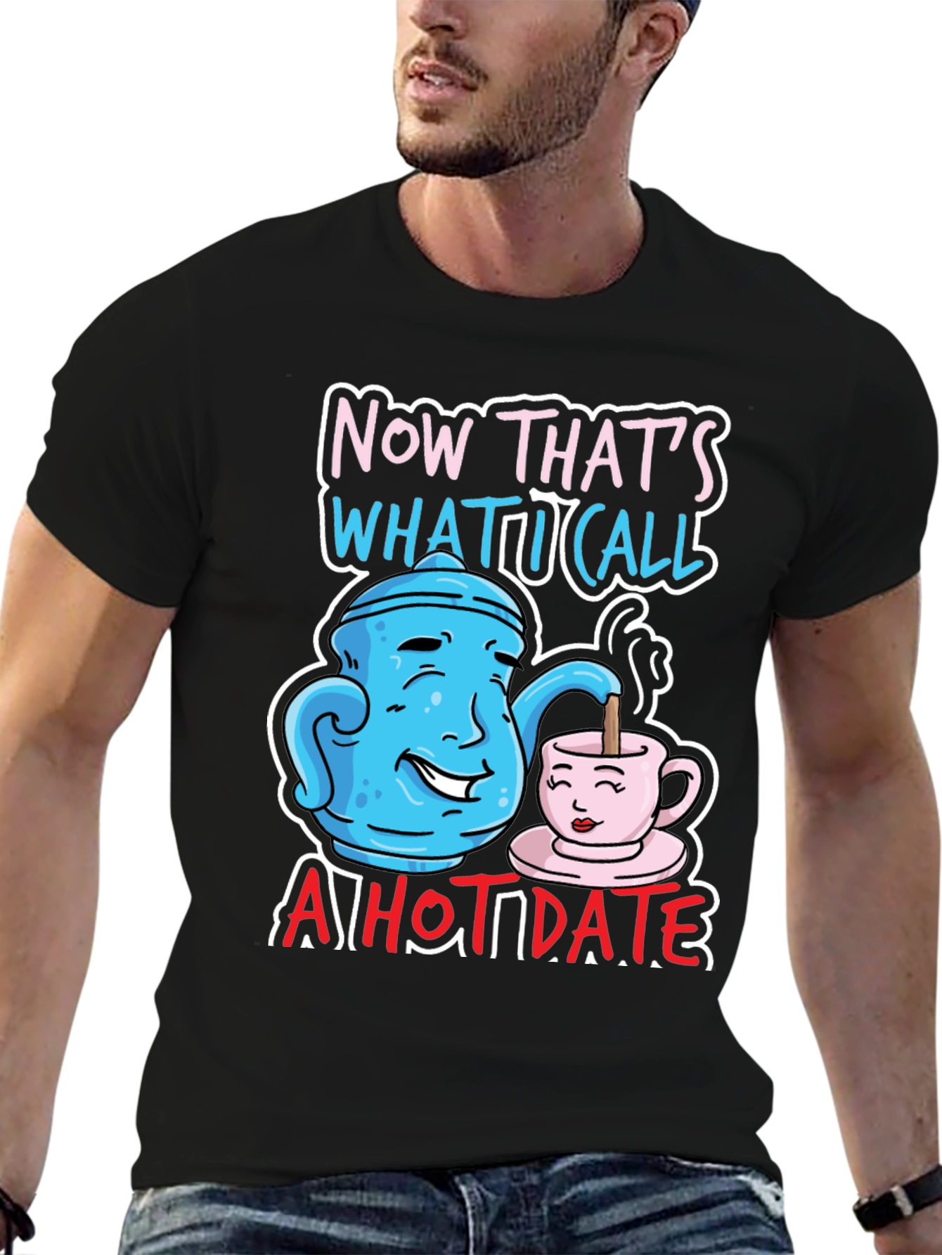 Funny Hot Date Graphic T-Shirt