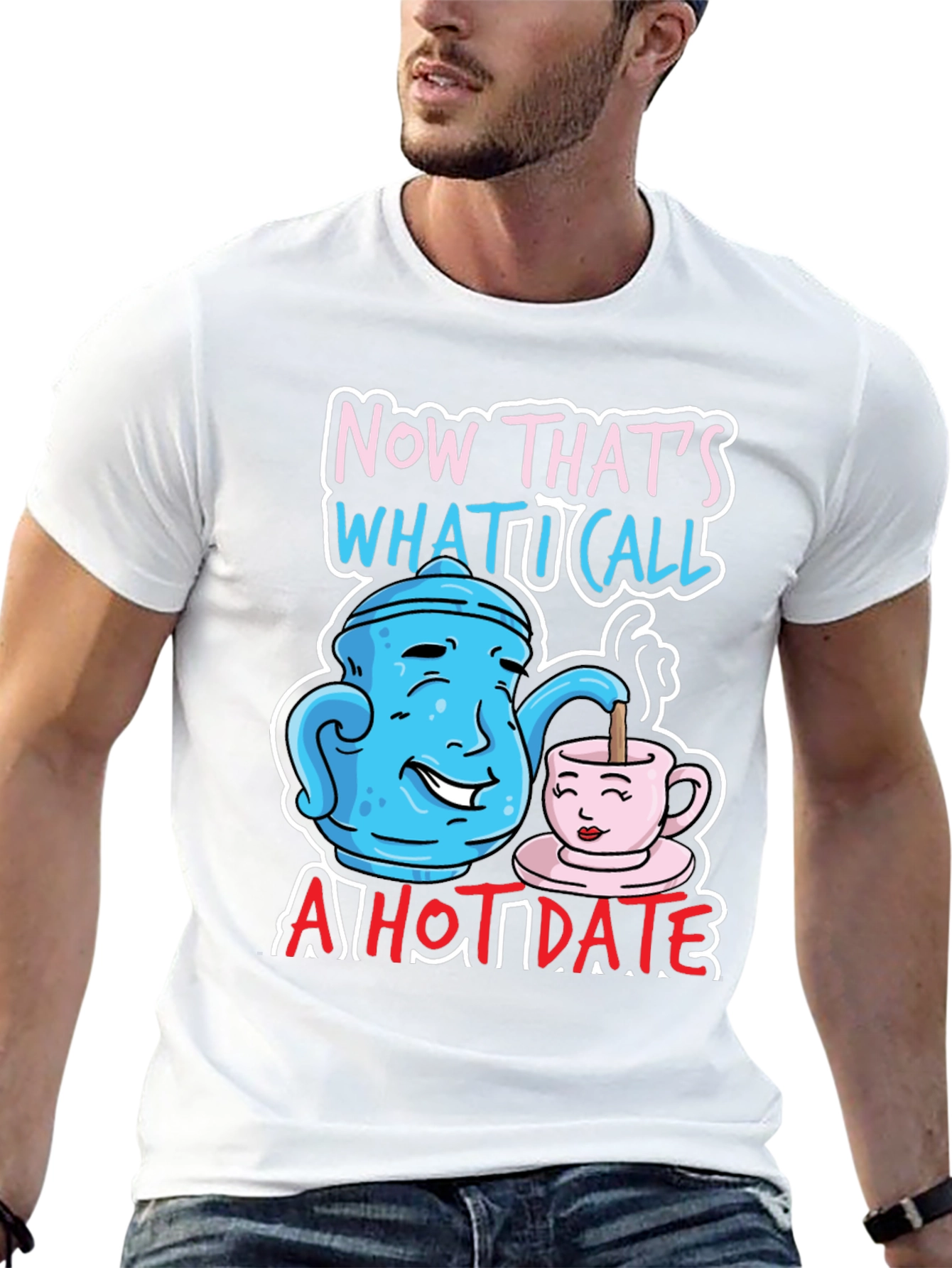 Funny Hot Date Graphic T-Shirt