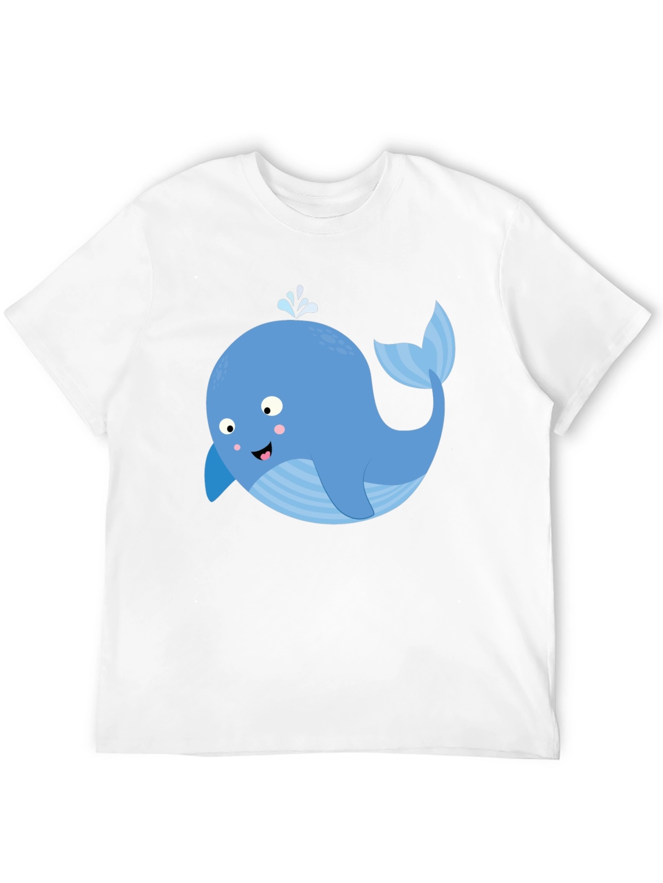 Whimsical Whale Graphic T-Shirt - Black