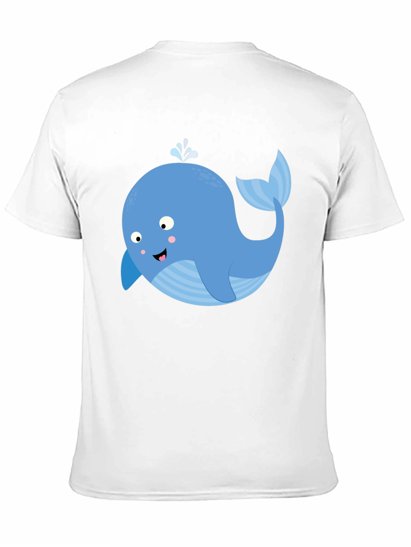 Whimsical Whale Graphic T-Shirt - Black