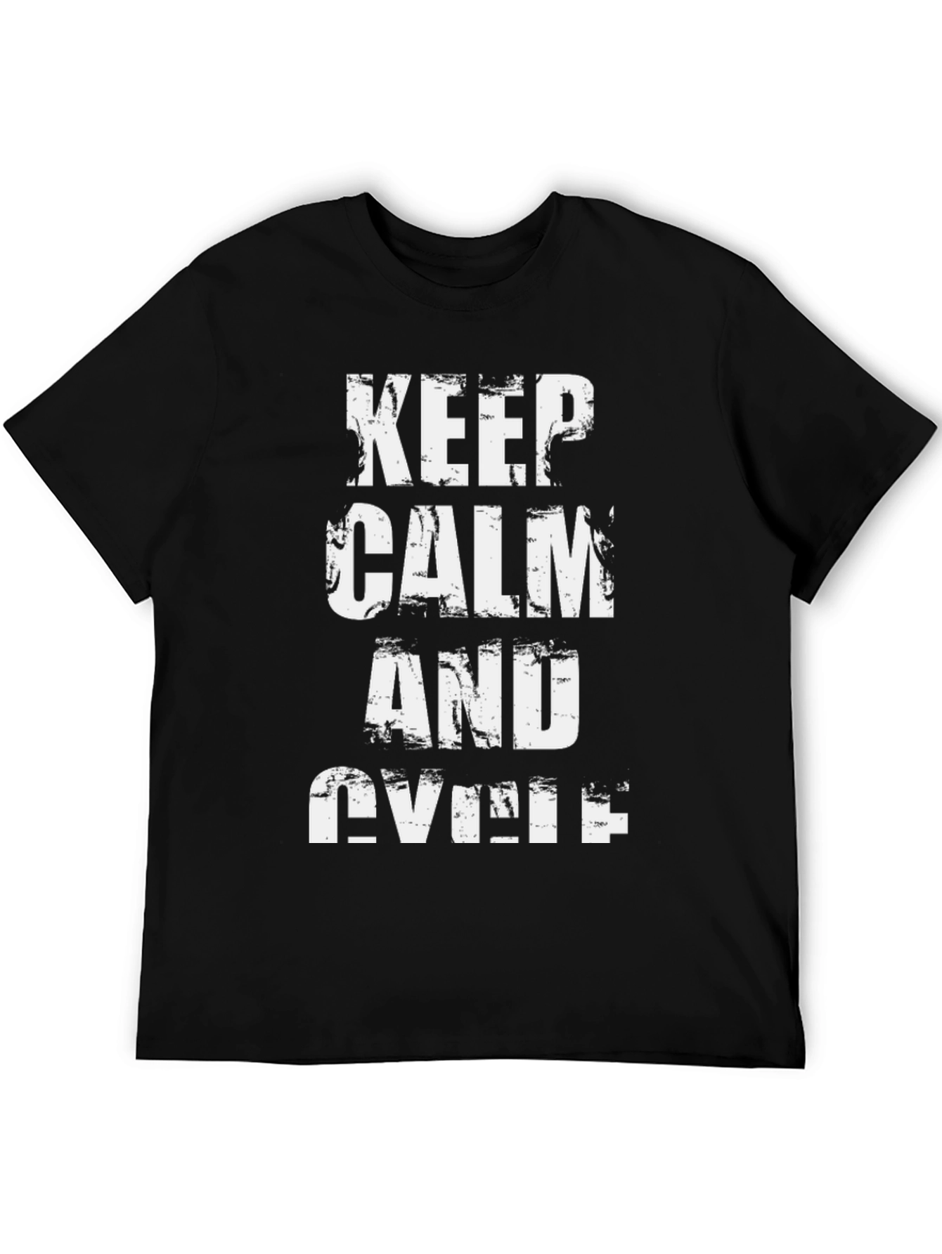 Keep Calm and Cycle Black T-Shirt
