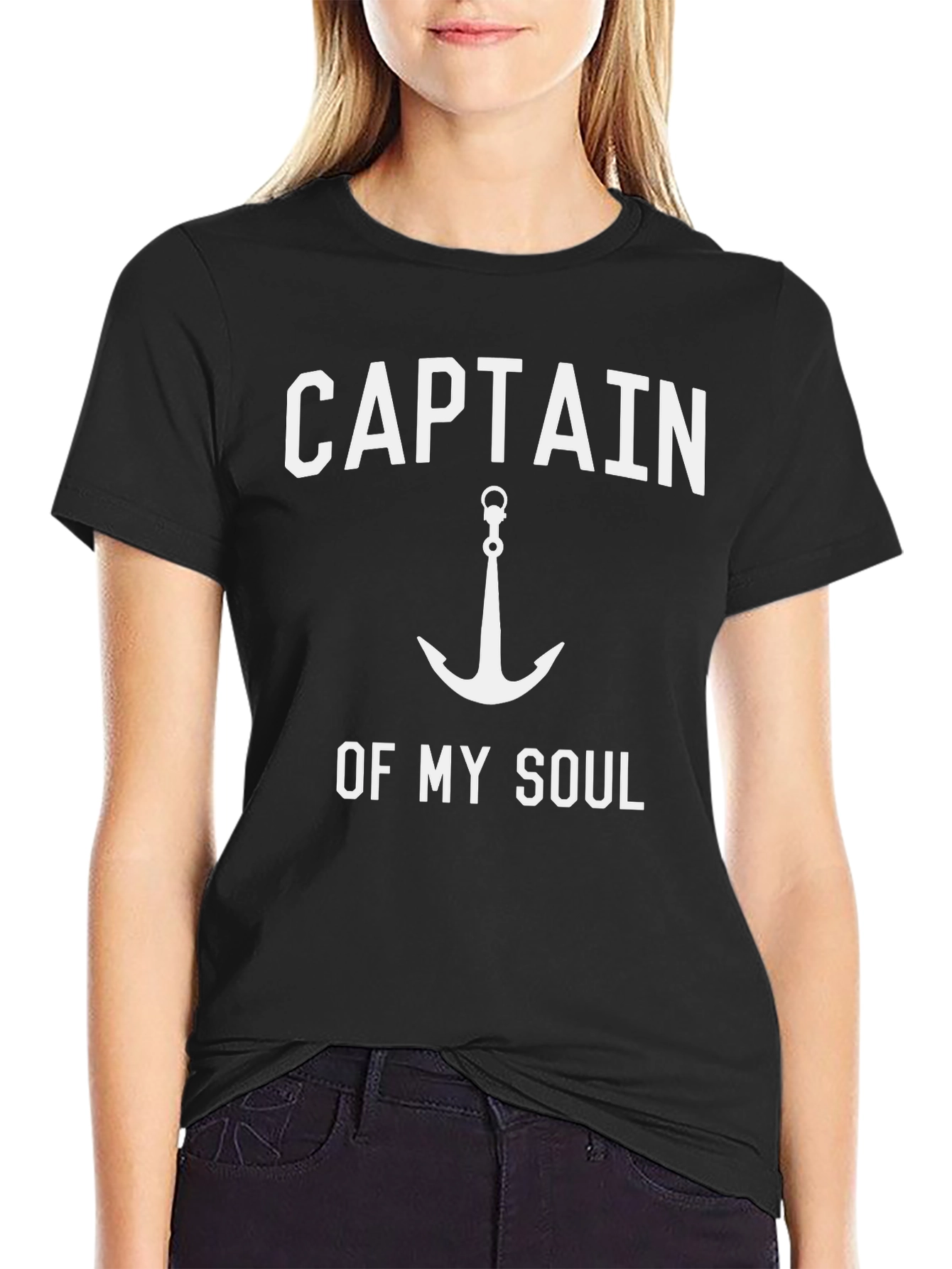 Captain of My Soul Black Graphic Tee