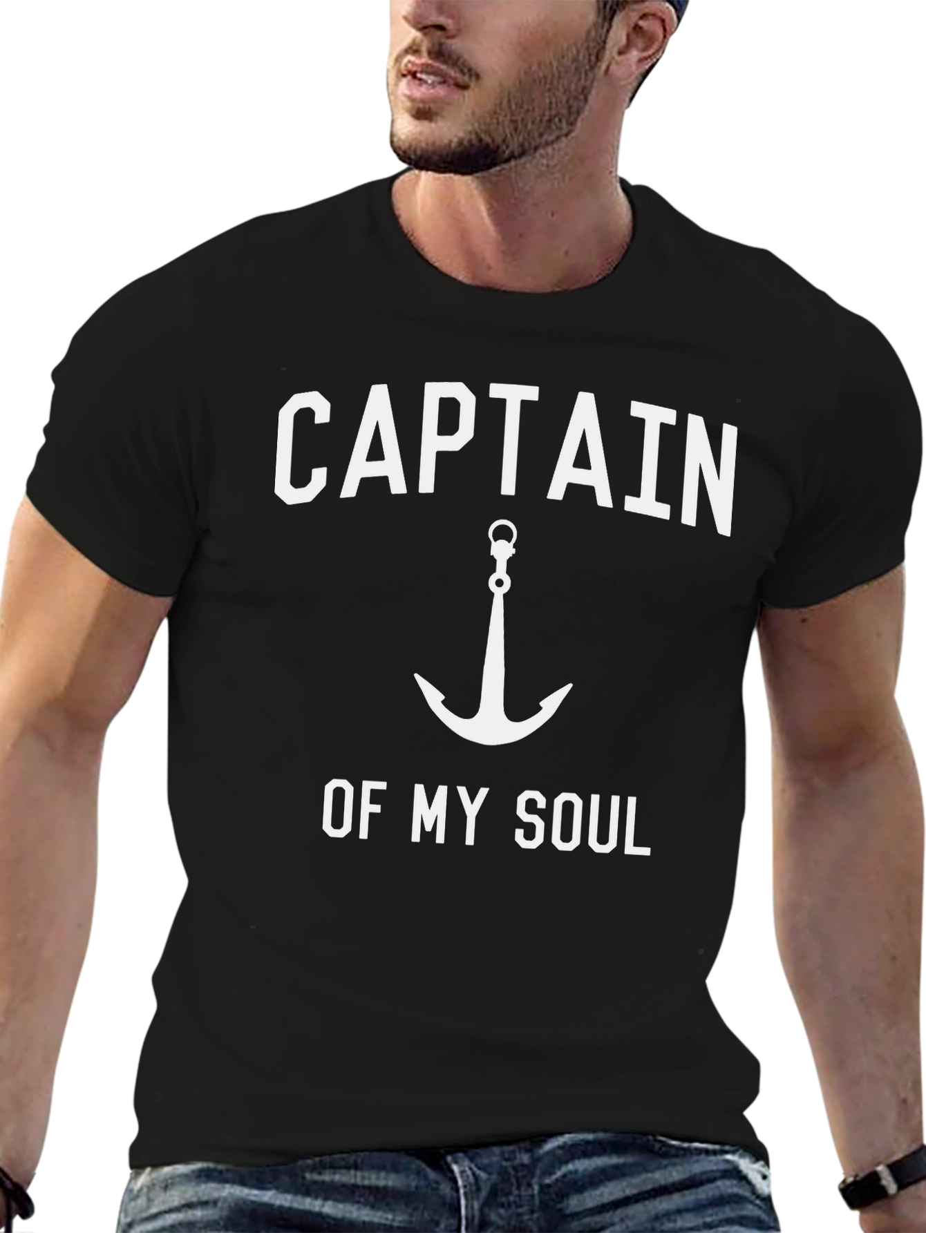 Captain of My Soul Black Graphic Tee