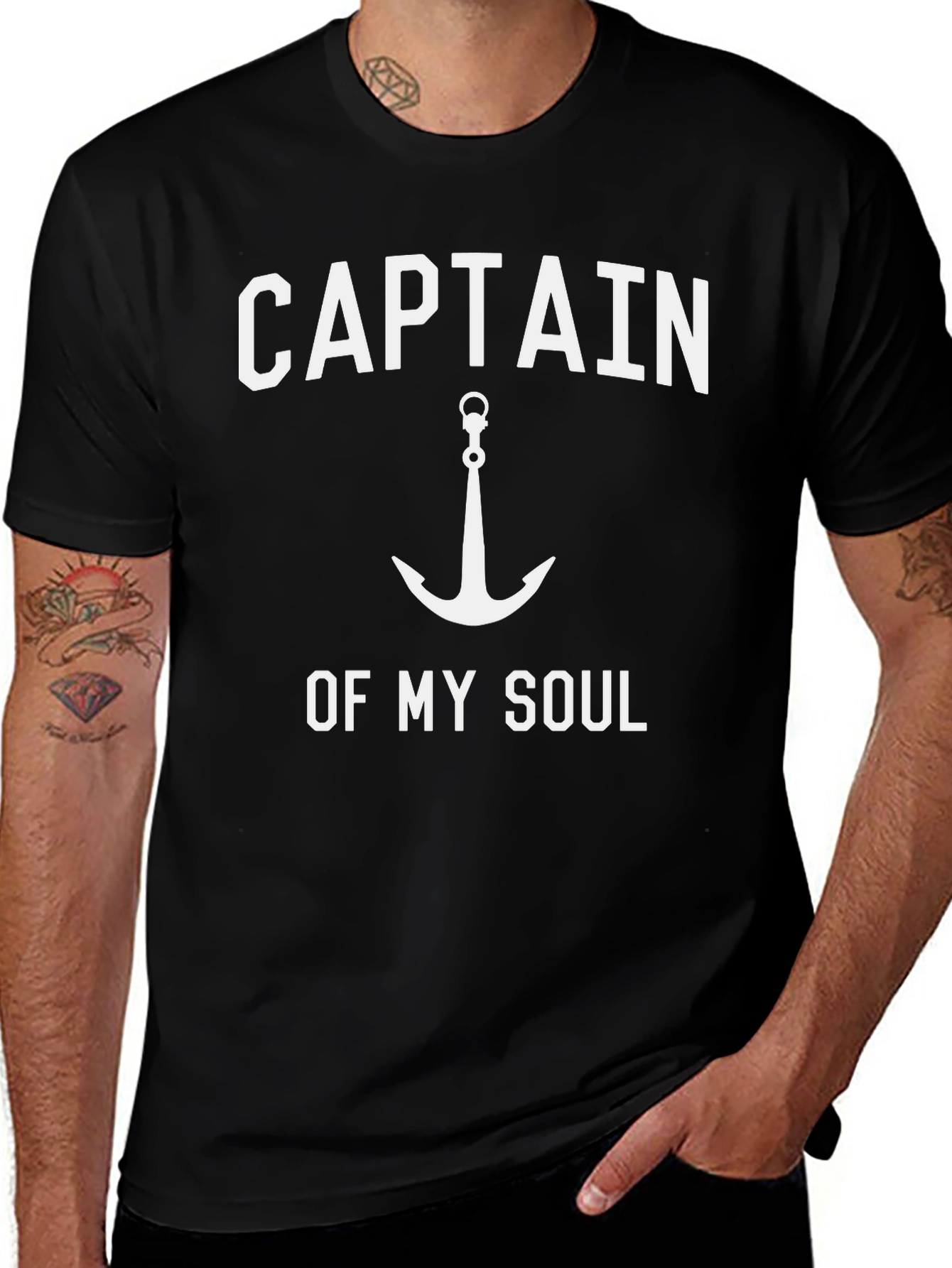 Captain of My Soul Black Graphic Tee