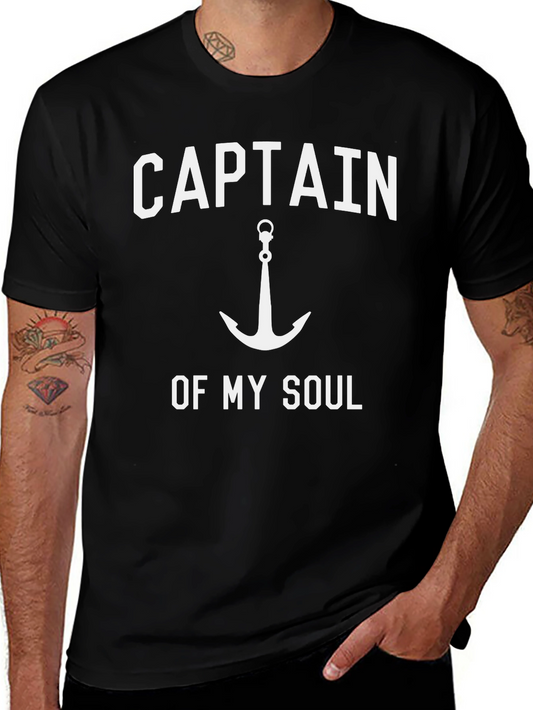 Captain of My Soul Black Graphic Tee