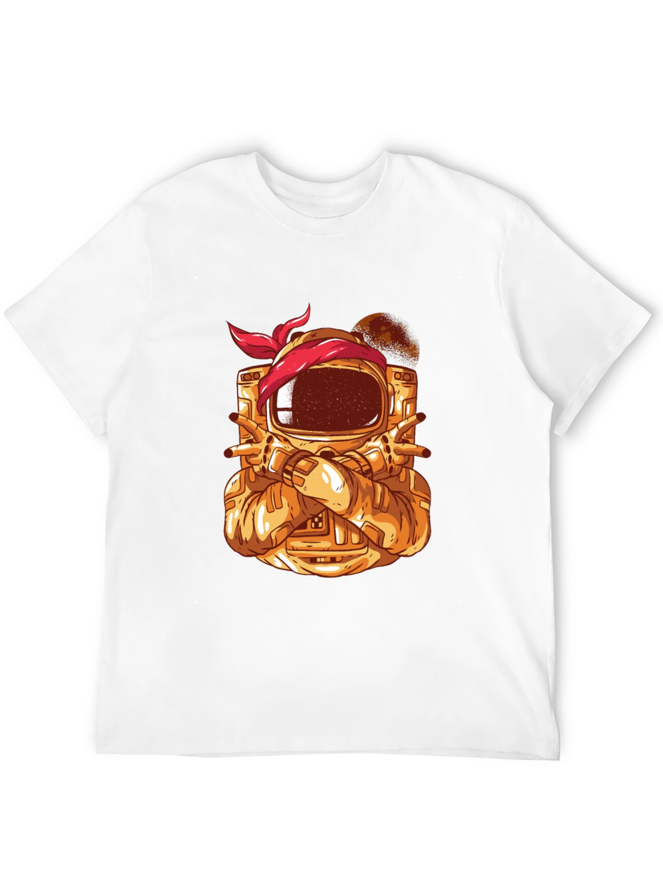 Astronaut Graphic Tee - Cool Space Design