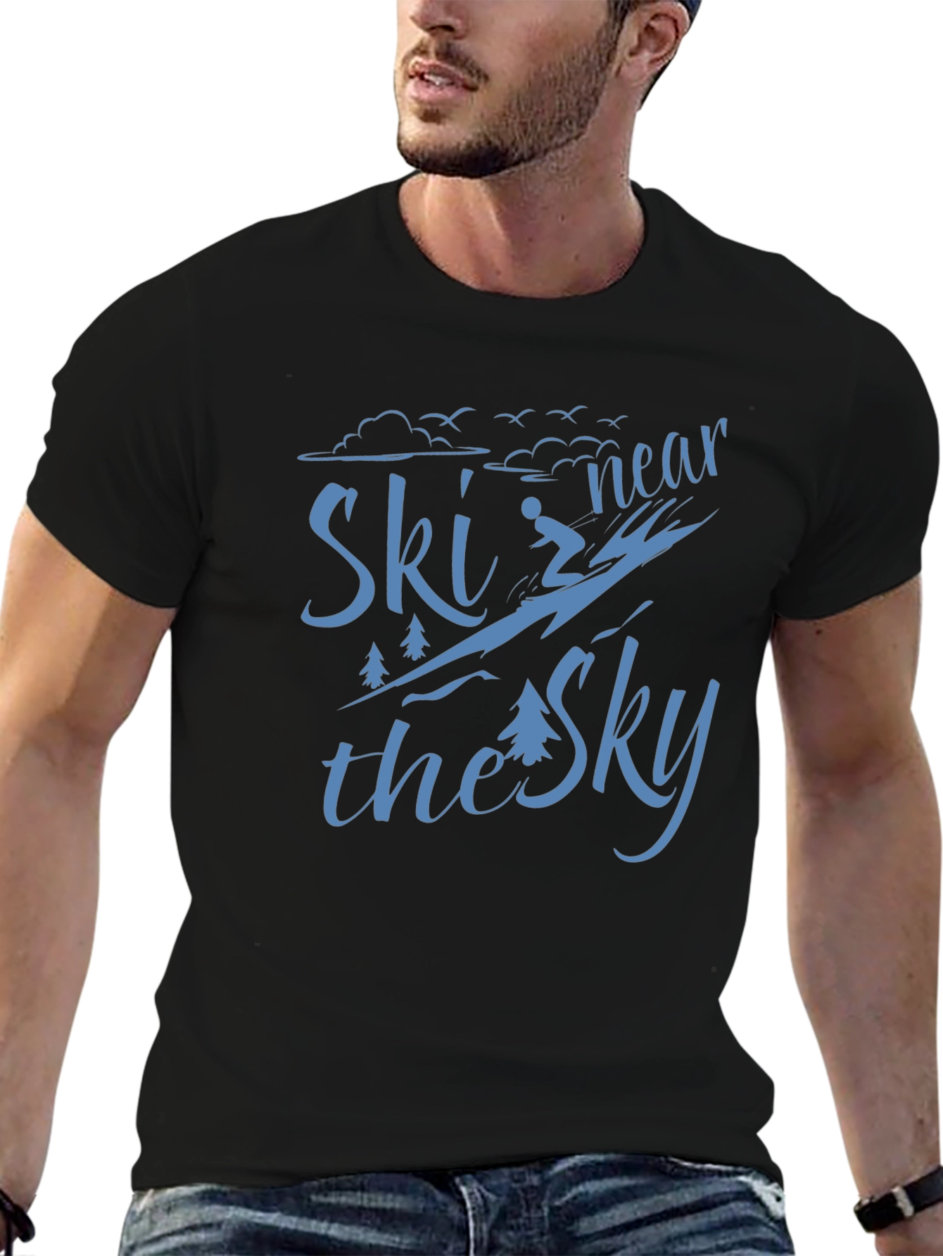 Ski Near The Sky Graphic T-Shirt