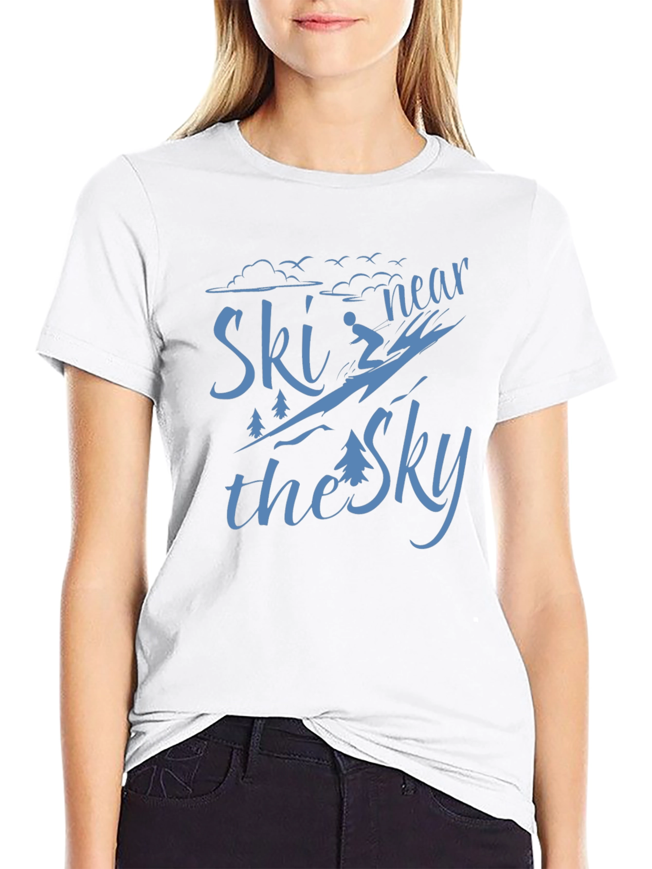 Ski Near The Sky Graphic T-Shirt