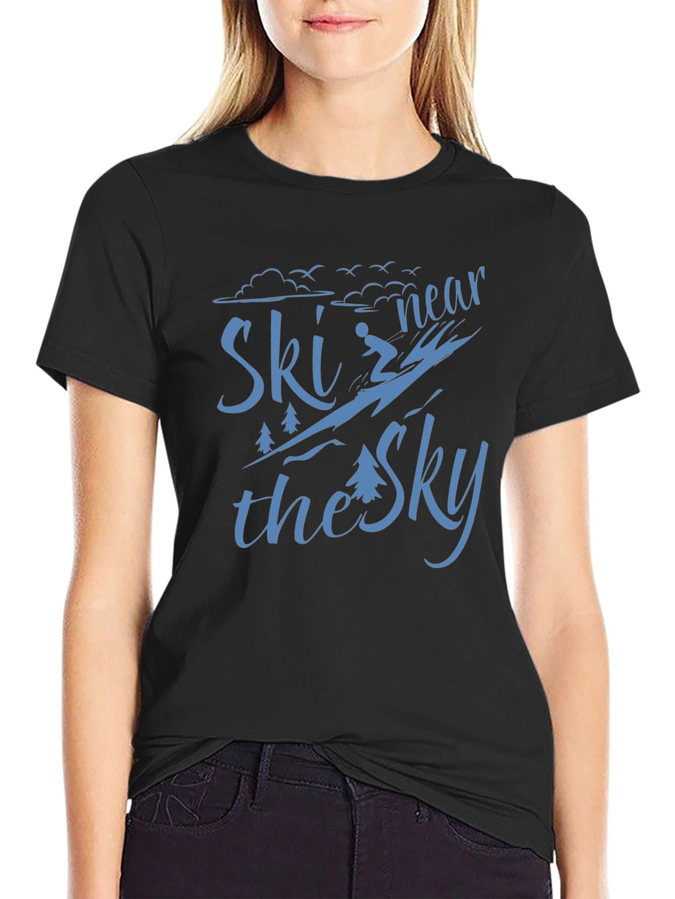 Ski Near The Sky Graphic T-Shirt