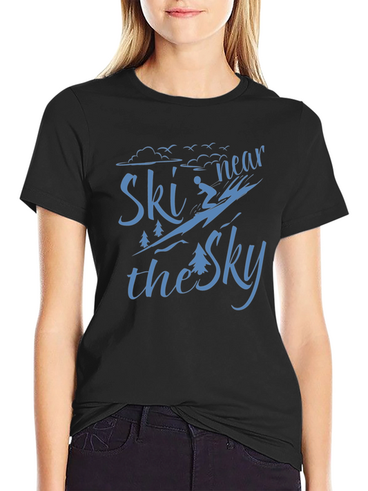 Ski Near The Sky Graphic T-Shirt