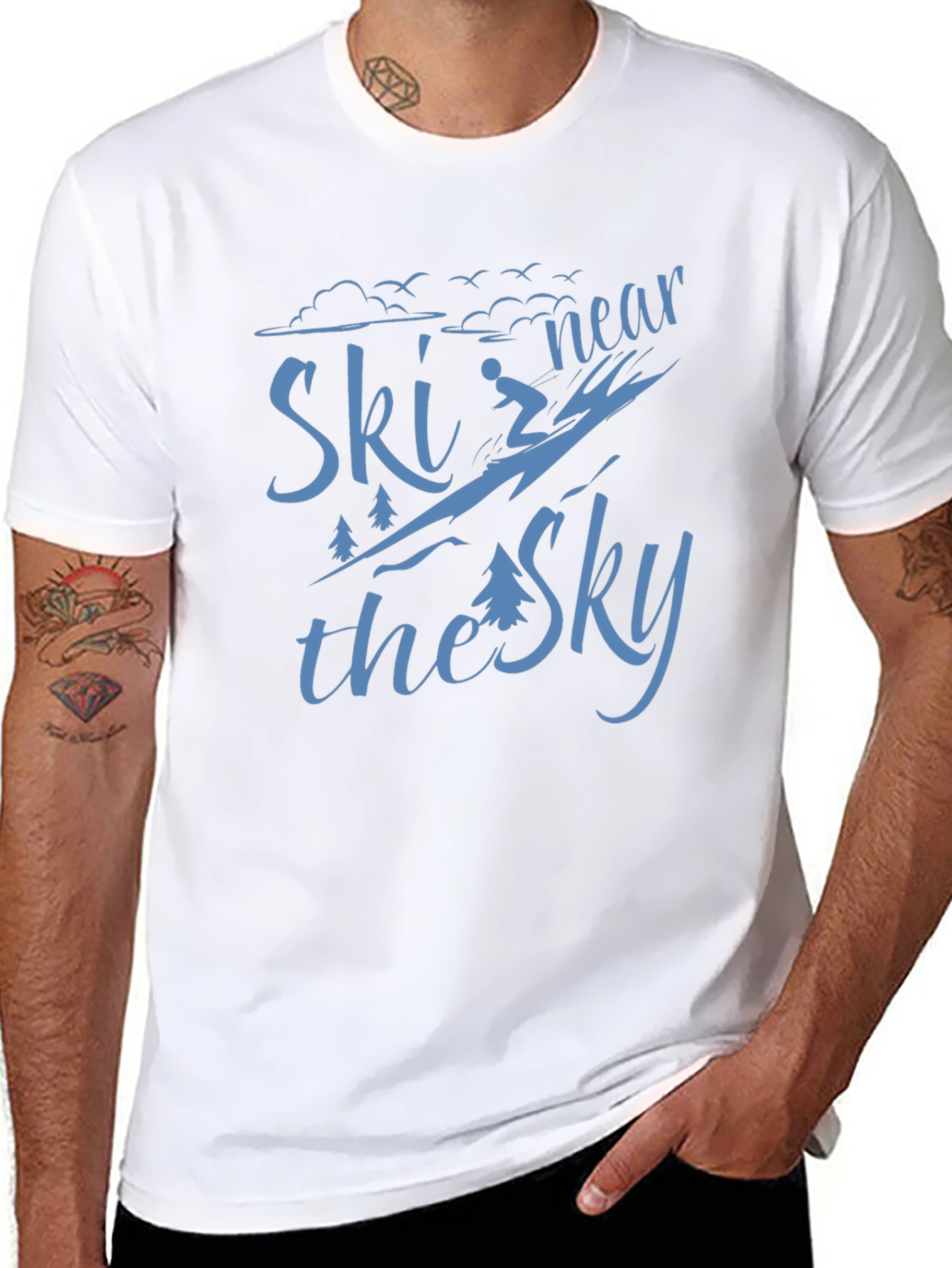 Ski Near The Sky Graphic T-Shirt