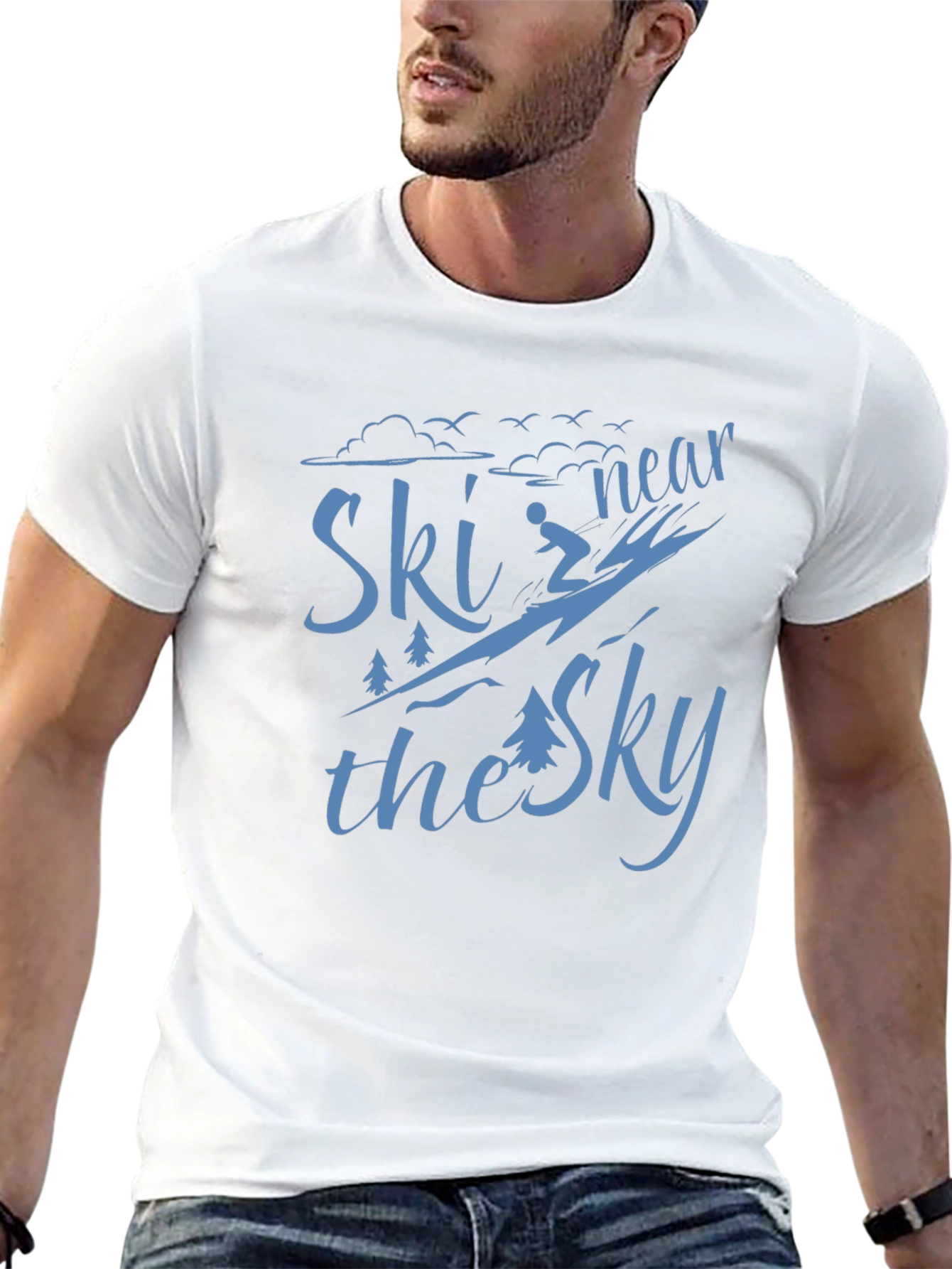 Ski Near The Sky Graphic T-Shirt