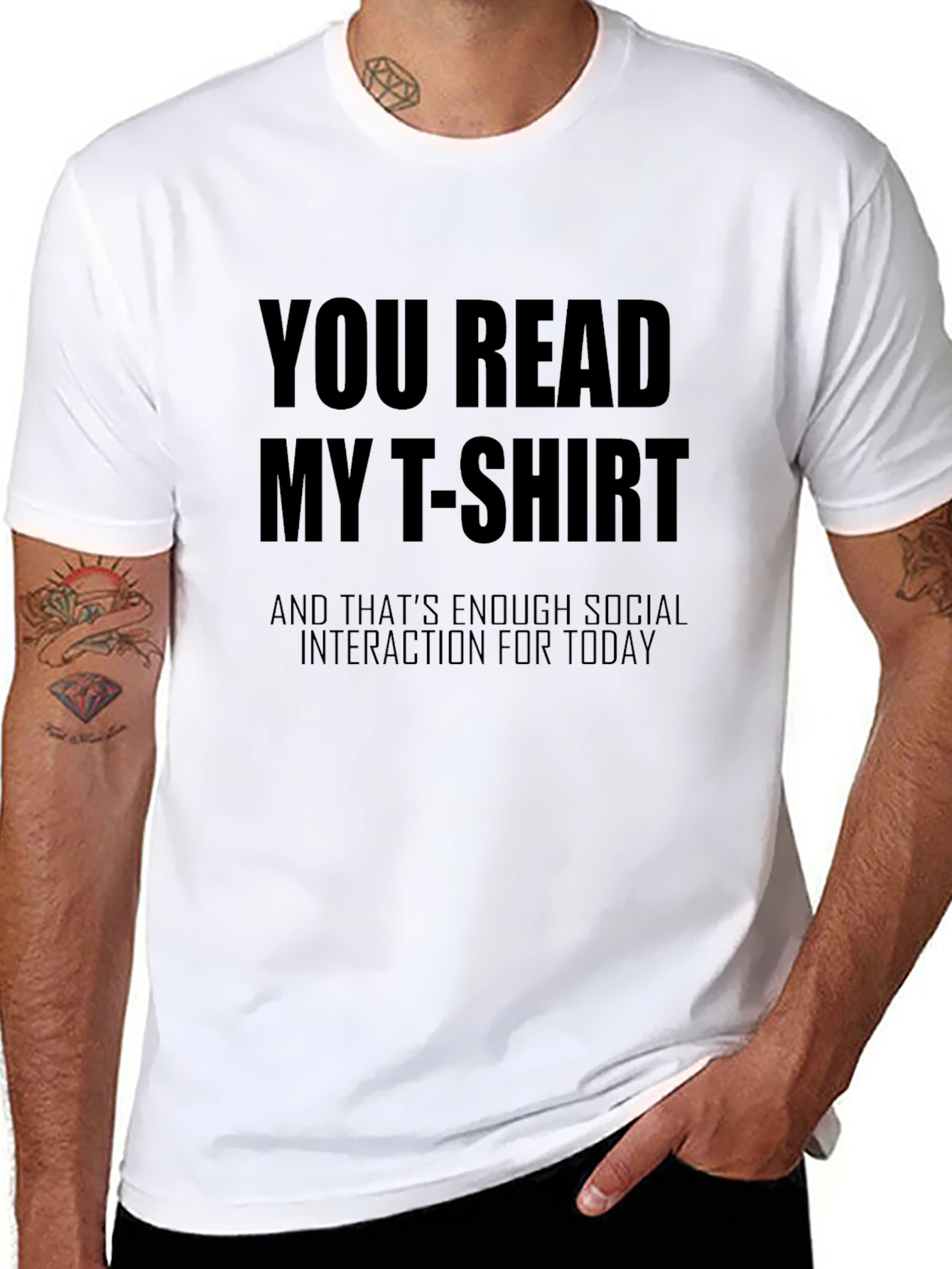 Funny Socially Awkward T-Shirt - You Read My T-Shirt