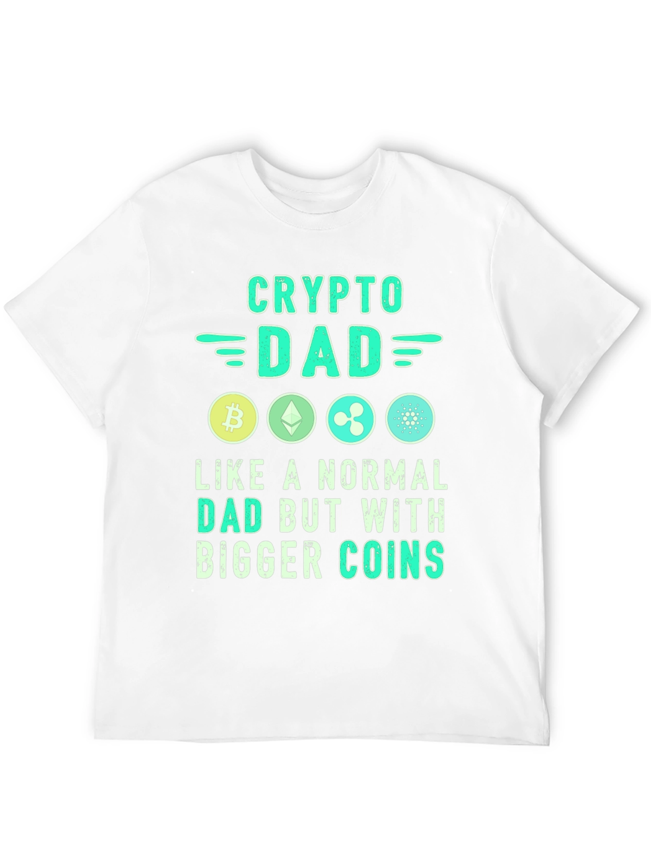 Crypto Dad T-Shirt - Bitcoin Ethereum XRP