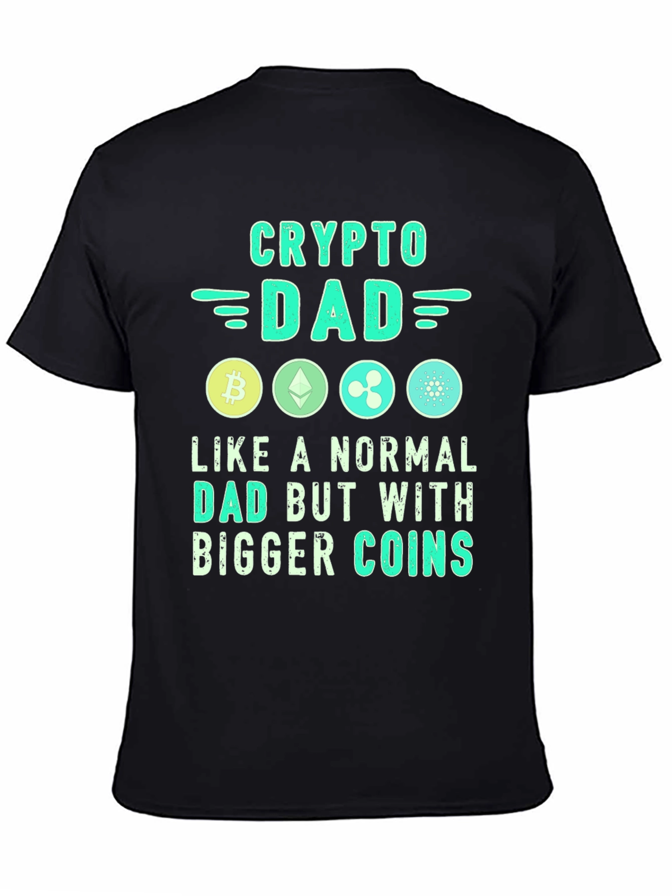 Crypto Dad T-Shirt - Bitcoin Ethereum XRP