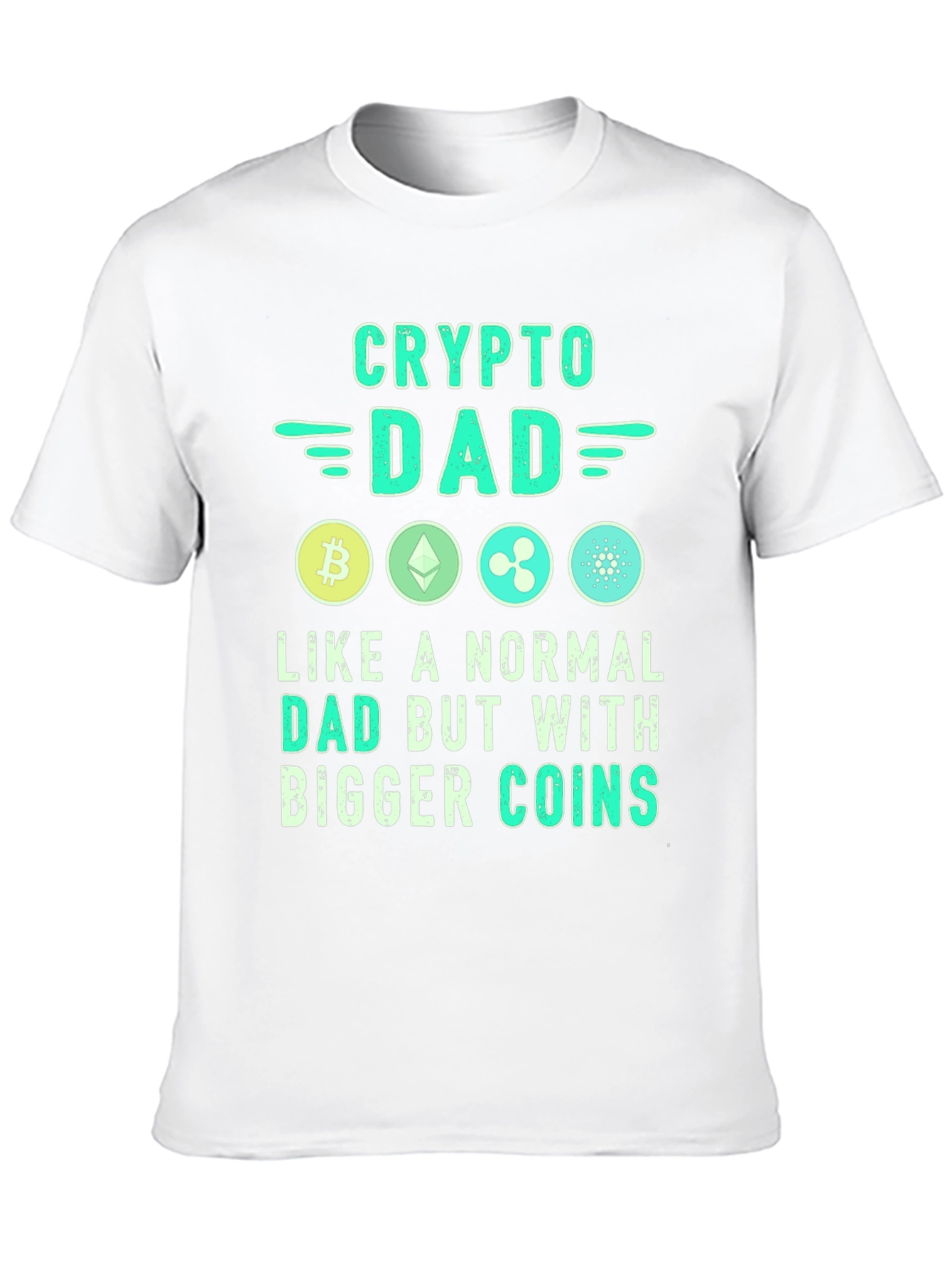 Crypto Dad T-Shirt - Bitcoin Ethereum XRP