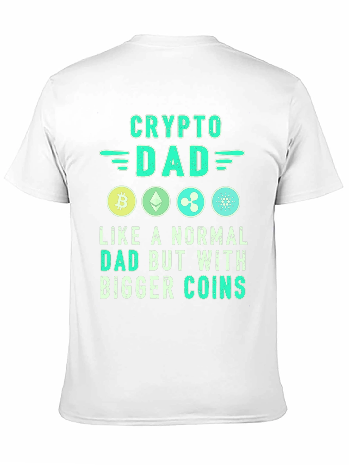 Crypto Dad T-Shirt - Bitcoin Ethereum XRP