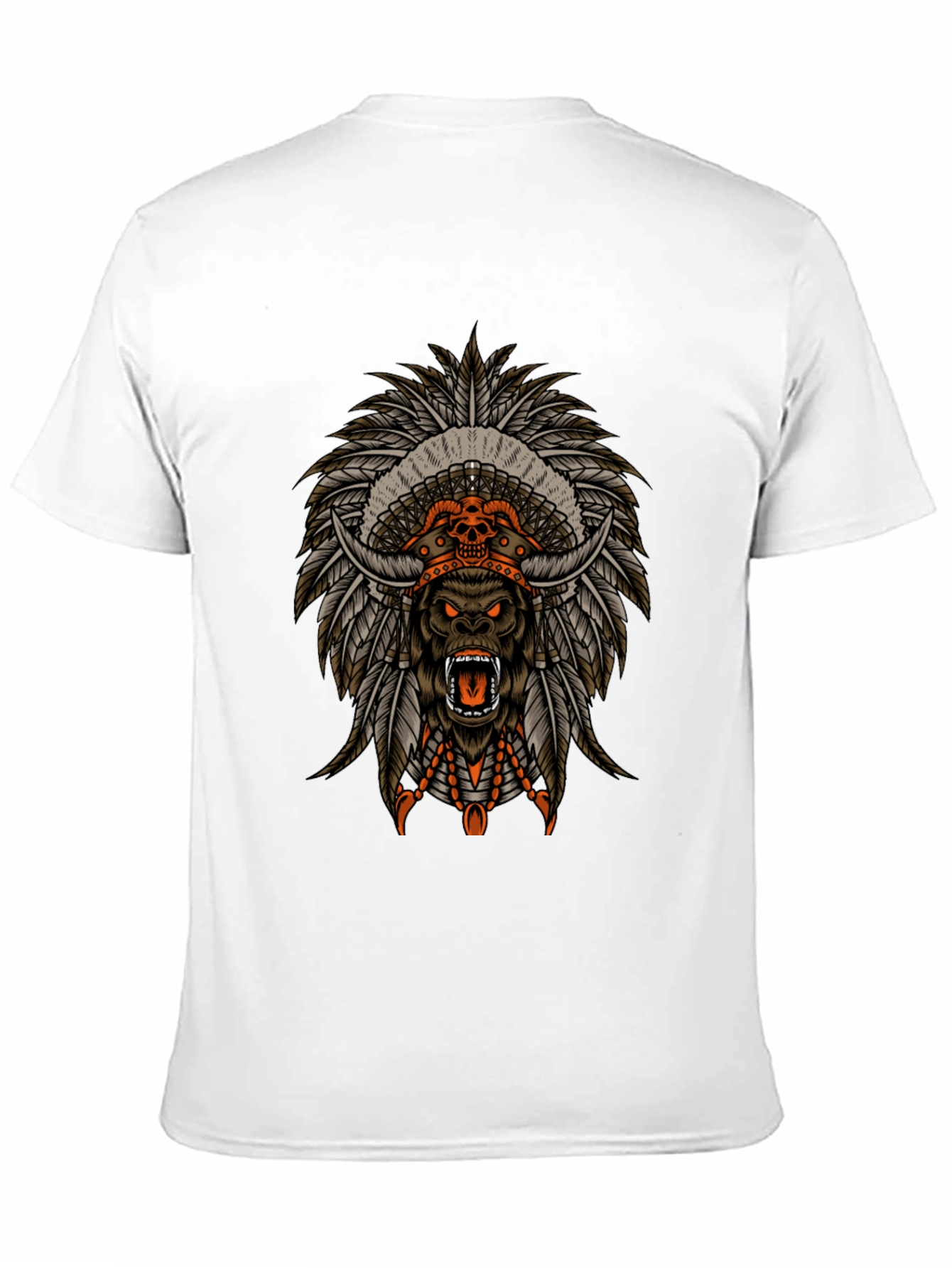 Tribal Gorilla Graphic Tee - Mens Black T-Shirt