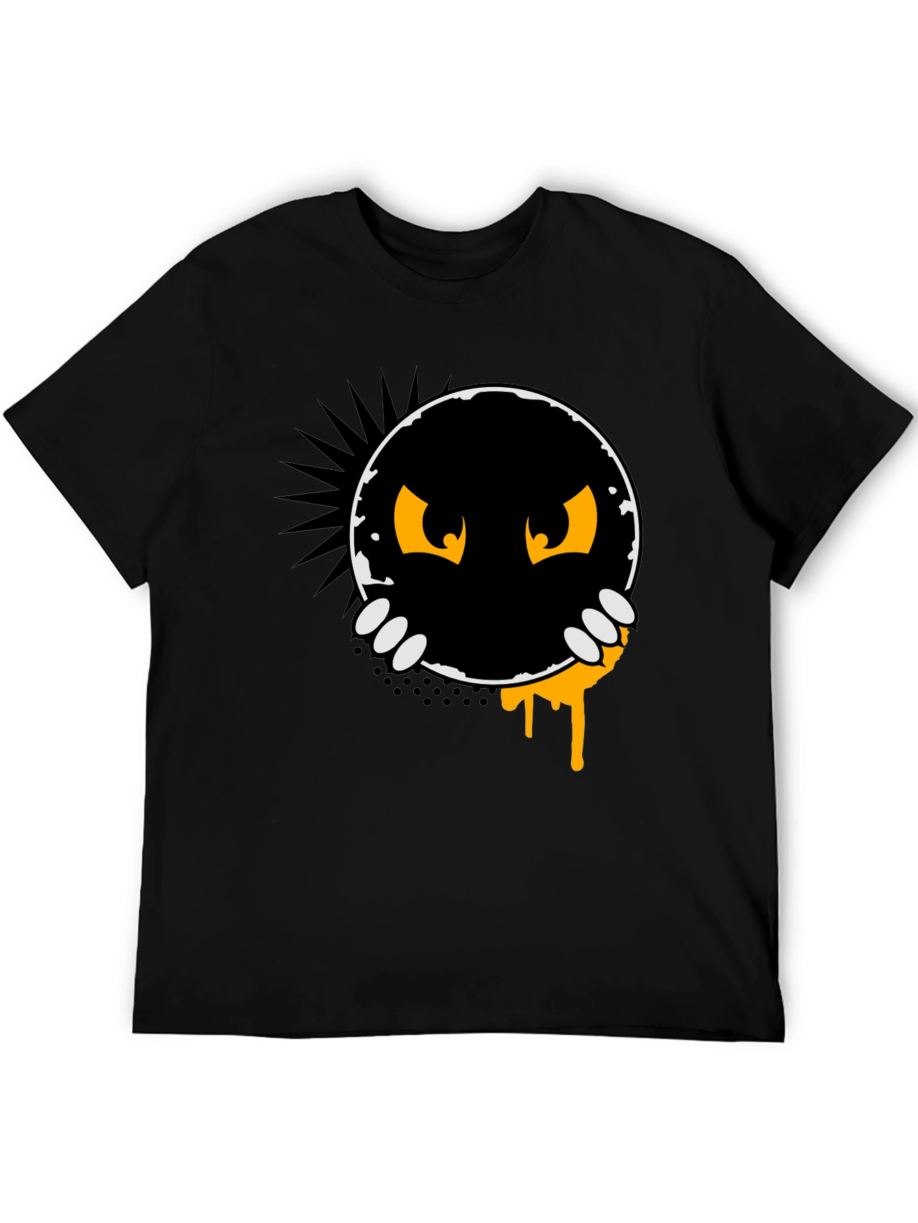 Monster Peek-a-Boo Graphic Tee - Black