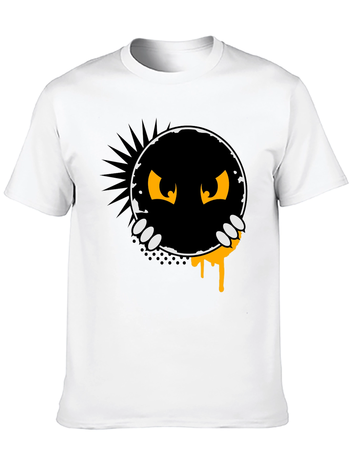 Monster Peek-a-Boo Graphic Tee - Black