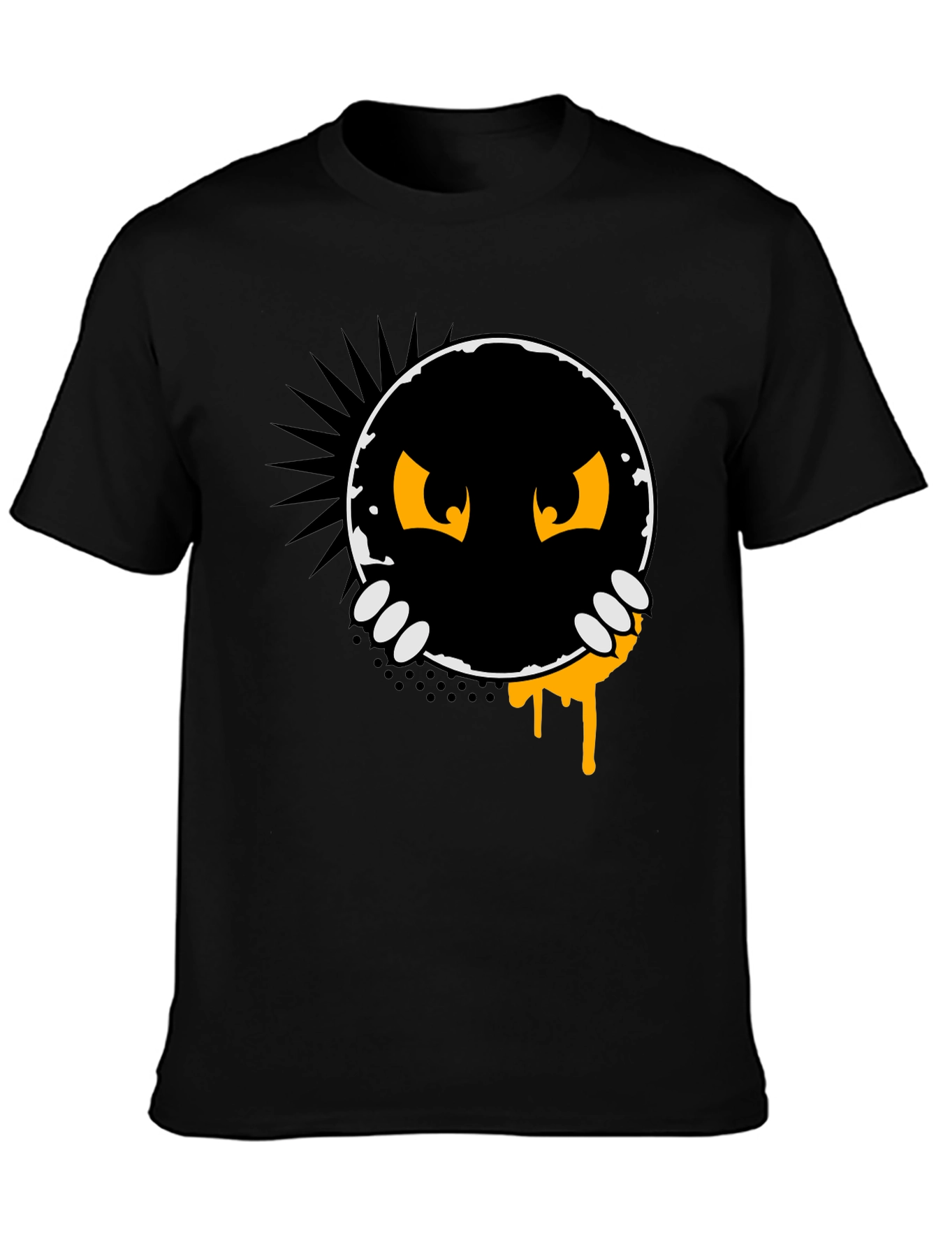 Monster Peek-a-Boo Graphic Tee - Black