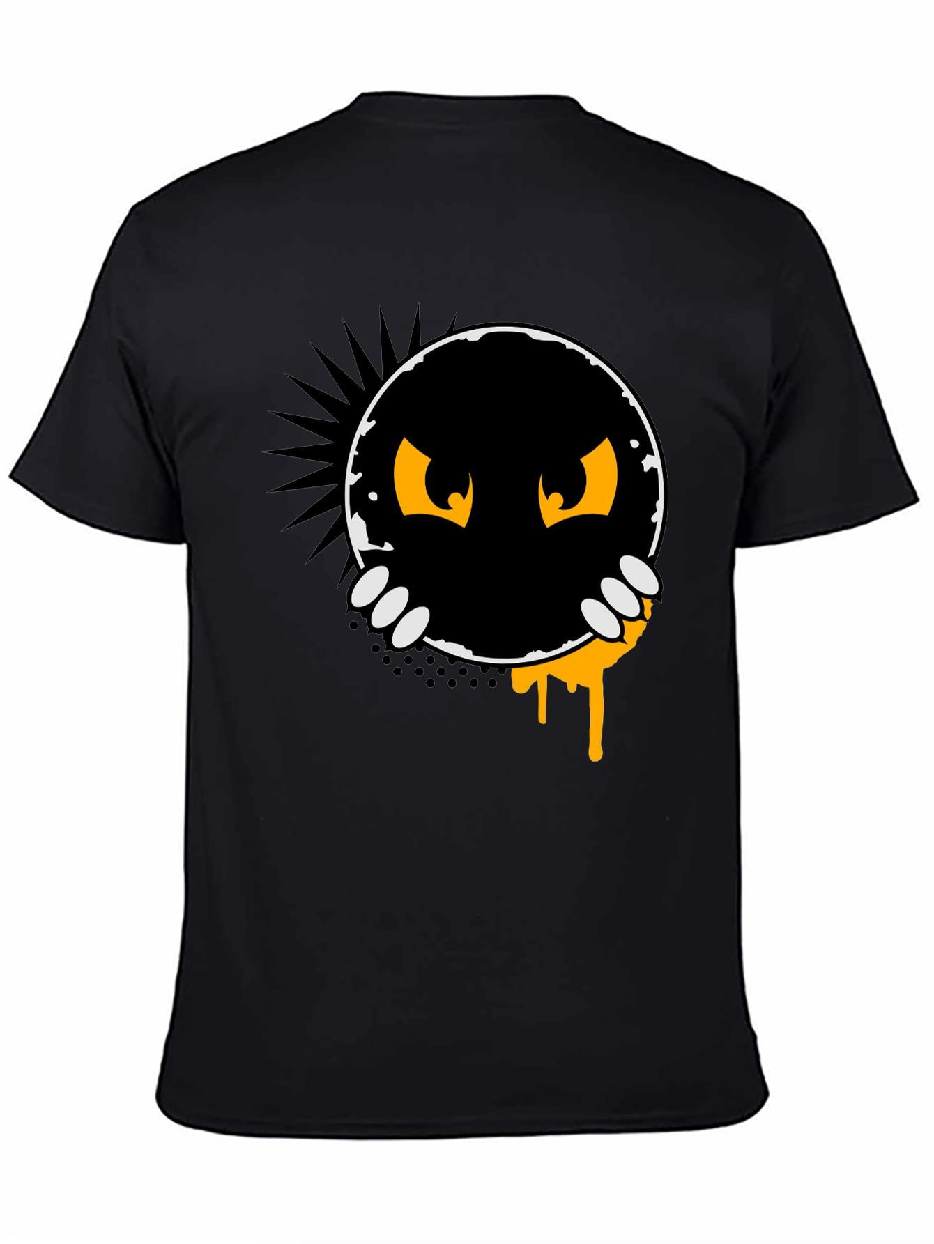 Monster Peek-a-Boo Graphic Tee - Black