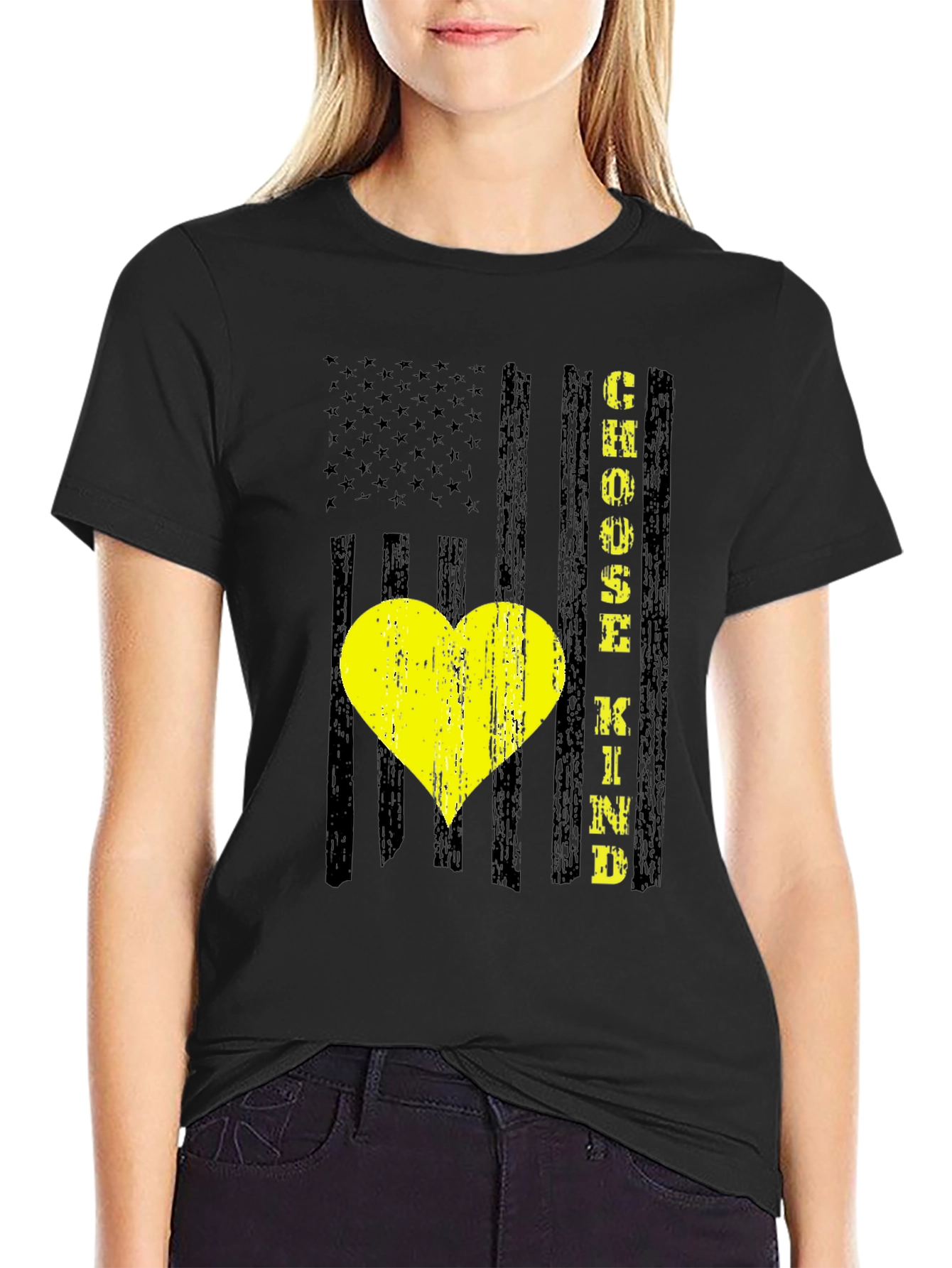 Choose Kind American Flag Graphic Tee