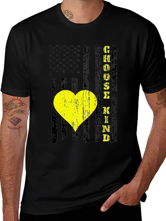 Choose Kind American Flag Graphic Tee