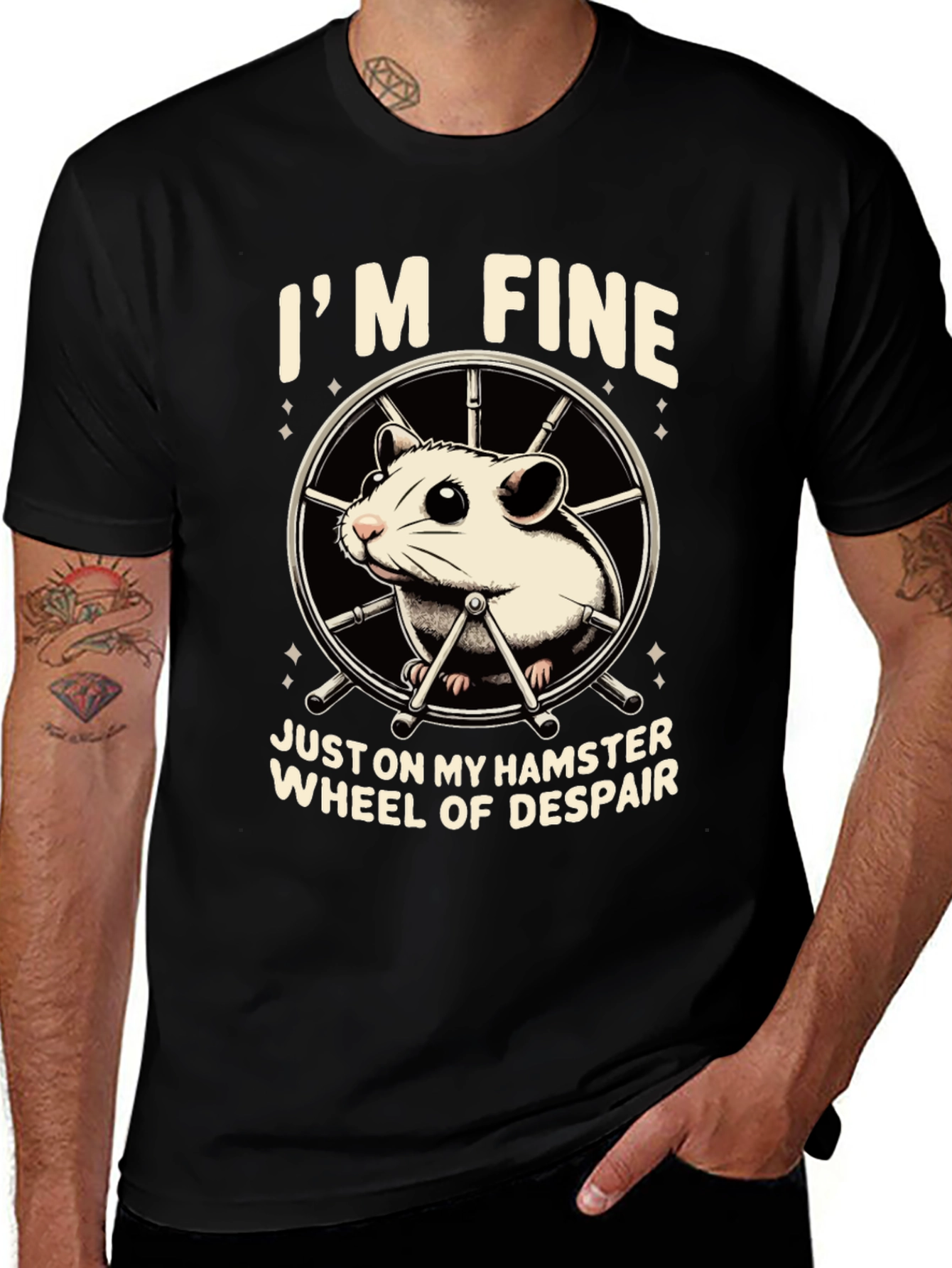Hamster Wheel of Despair T-Shirt - Funny Sarcastic Tee