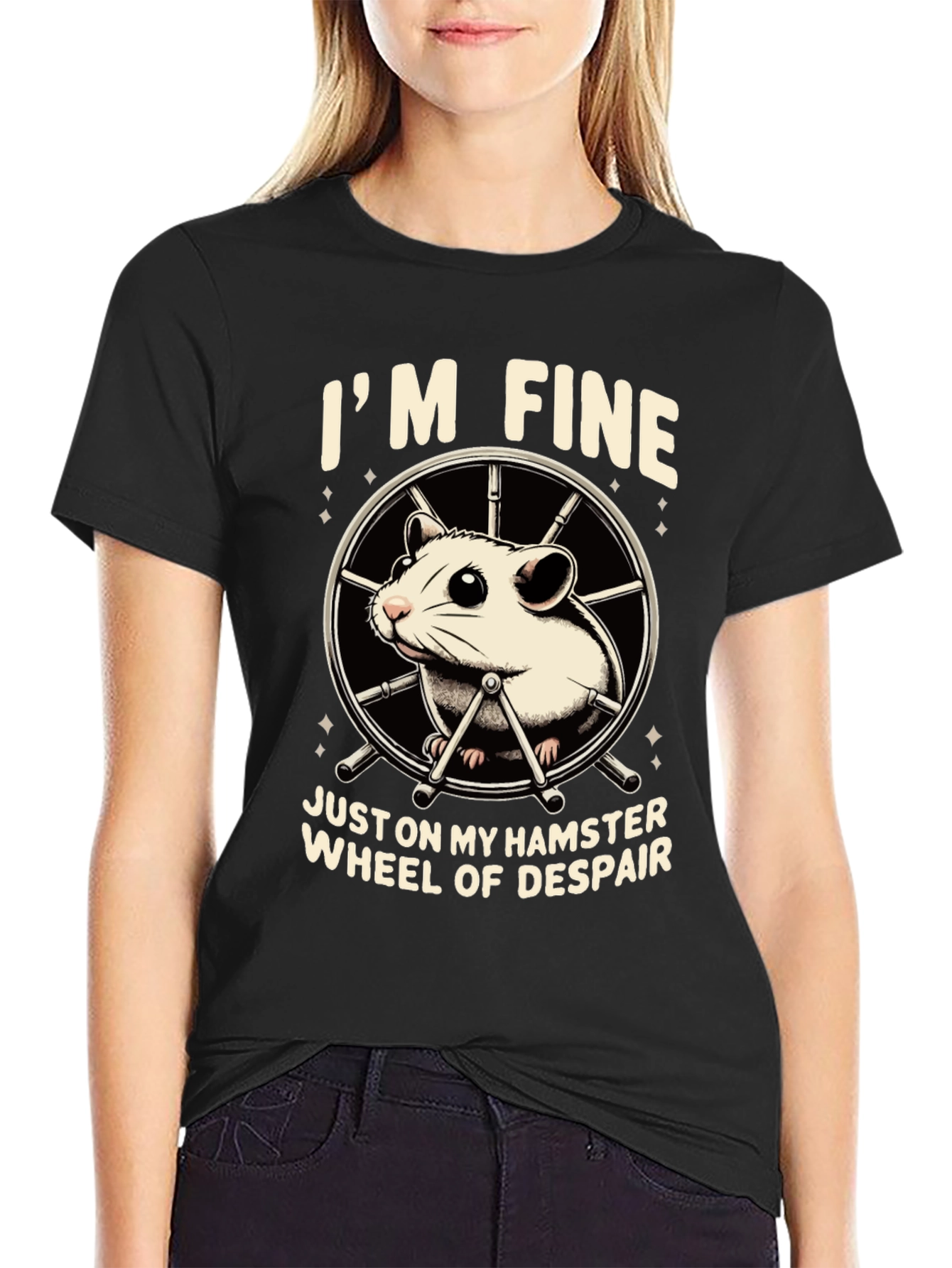 Hamster Wheel of Despair T-Shirt - Funny Sarcastic Tee