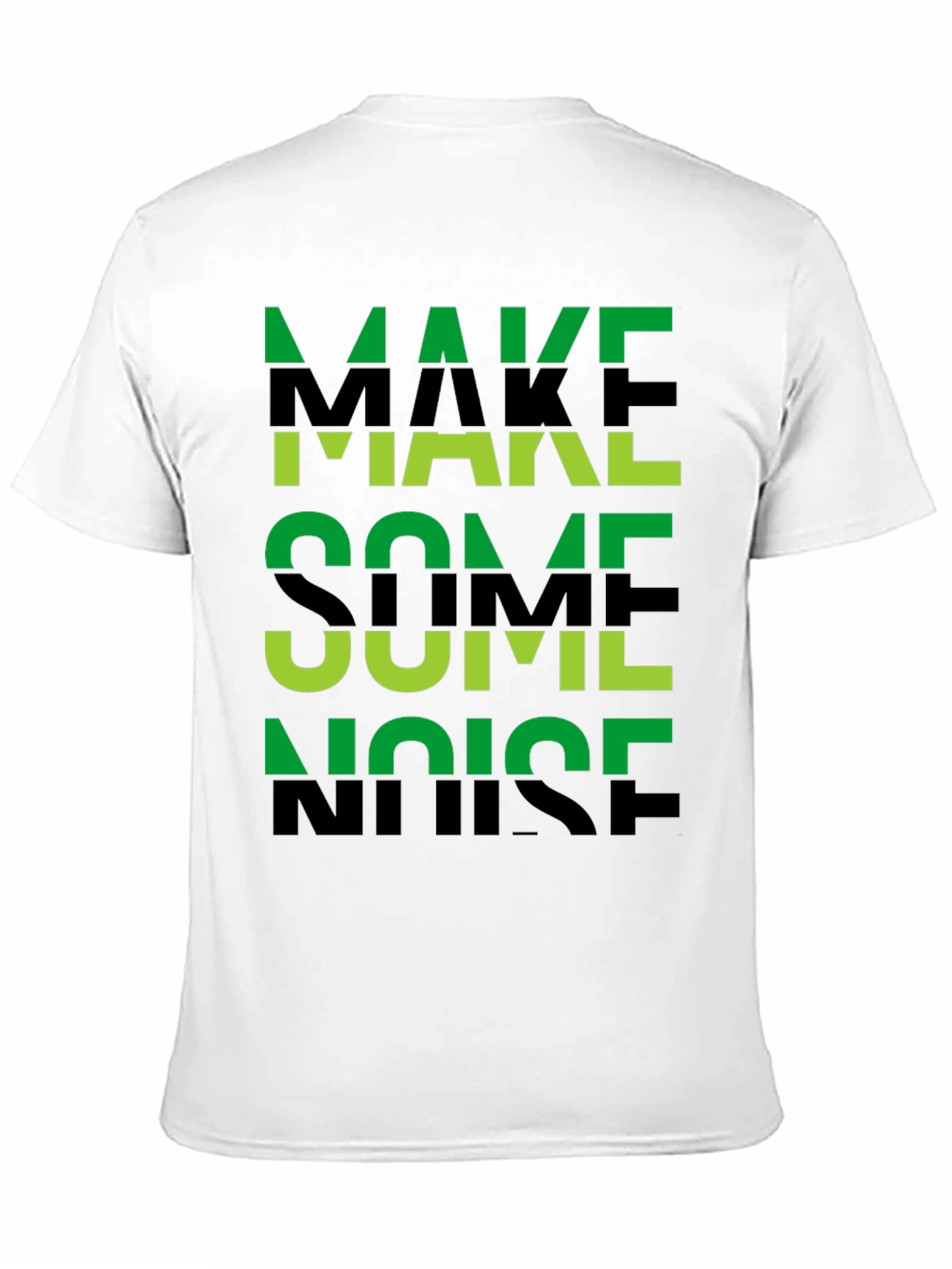 Make Some Noise Graphic Tee - Black Cotton T-Shirt