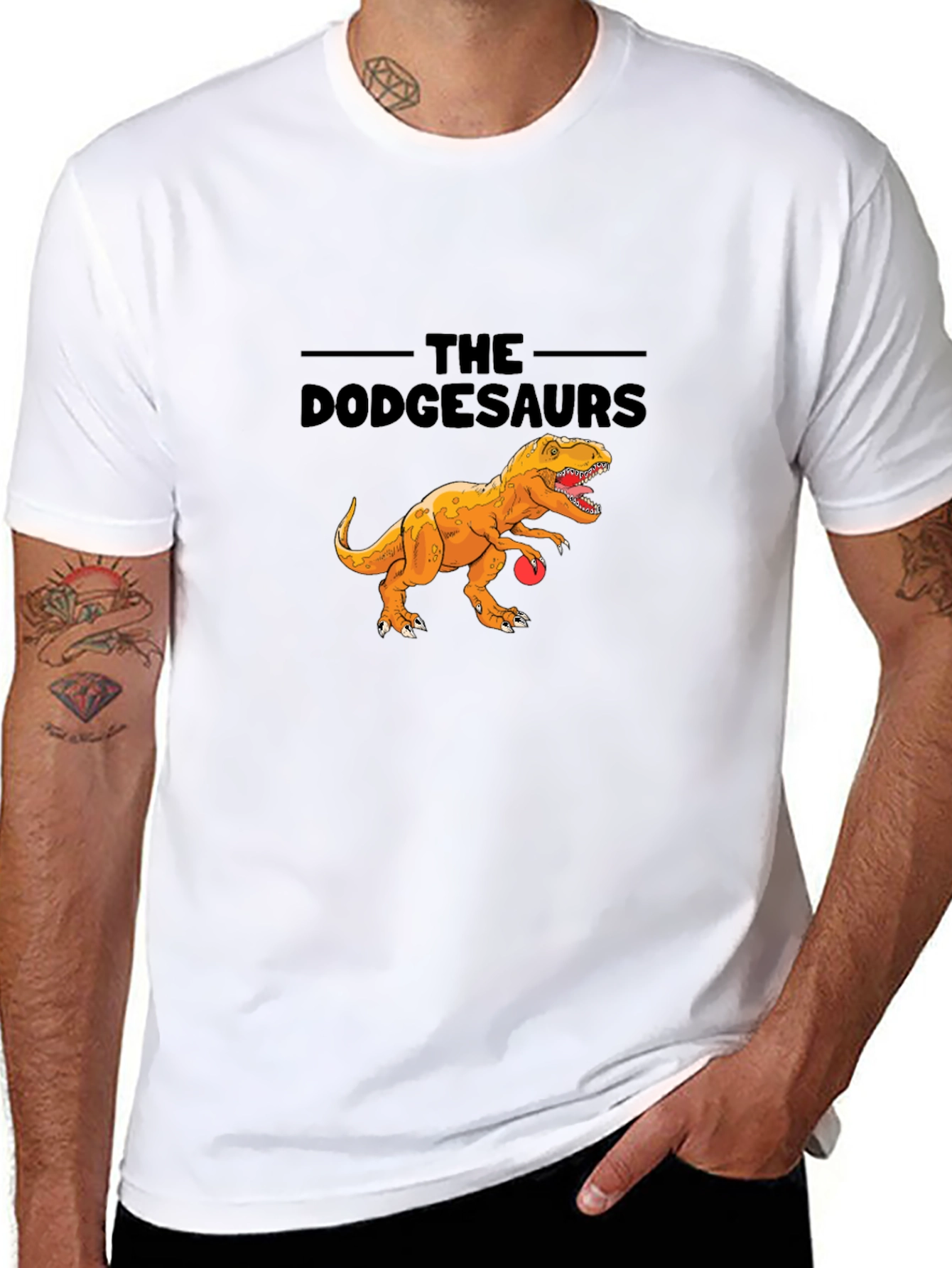 The Dodgesaurs T-Shirt - Dinosaur Dodgeball Tee