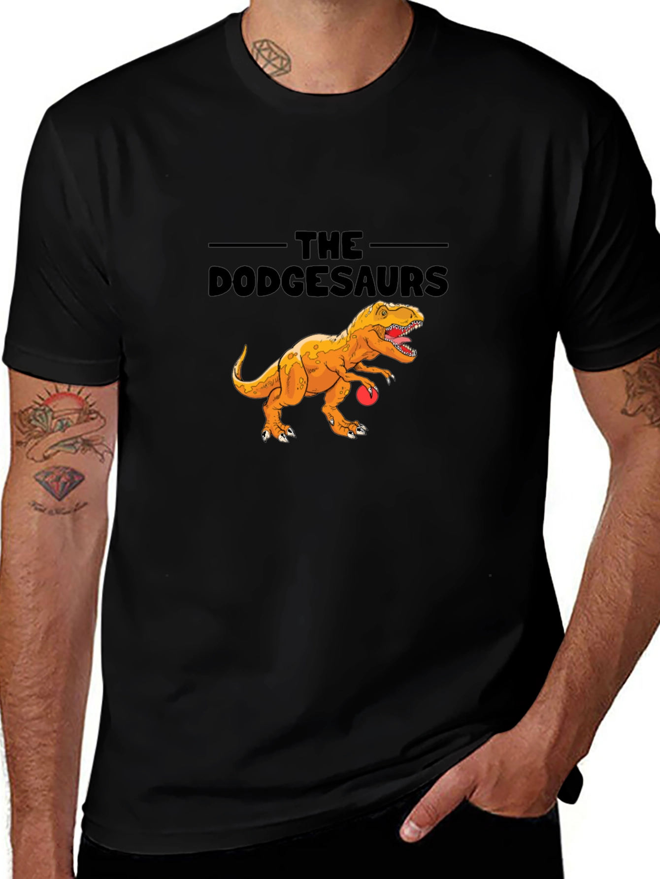 The Dodgesaurs T-Shirt - Dinosaur Dodgeball Tee