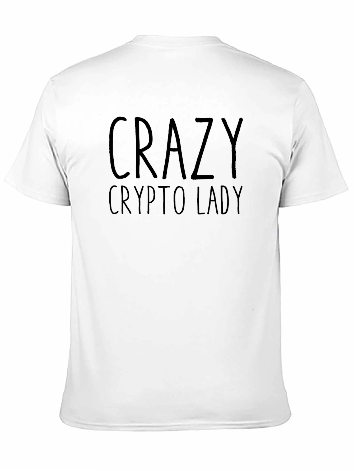 Crazy Crypto Lady Graphic Tee - Black