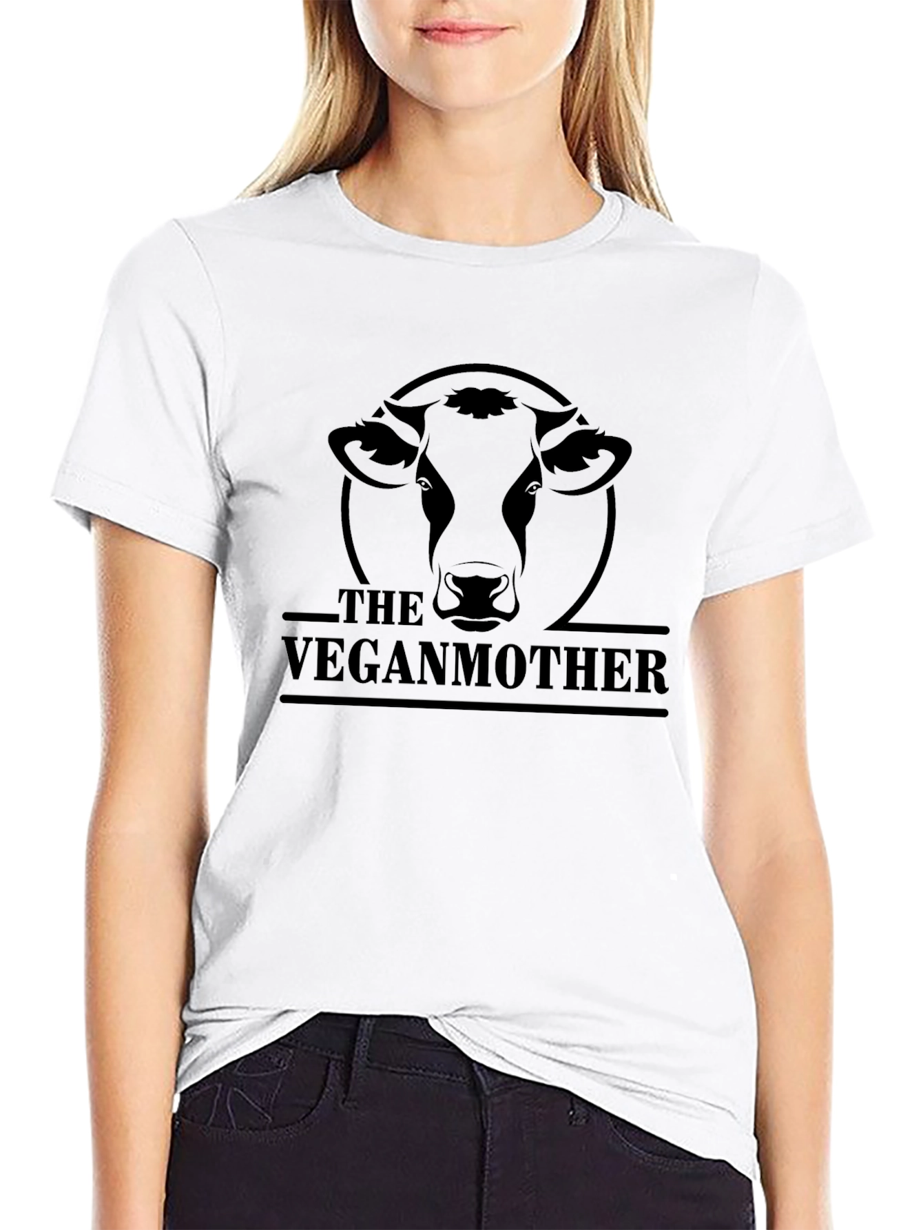 The Vegan Mother Graphic Tee - Black Cotton T-Shirt