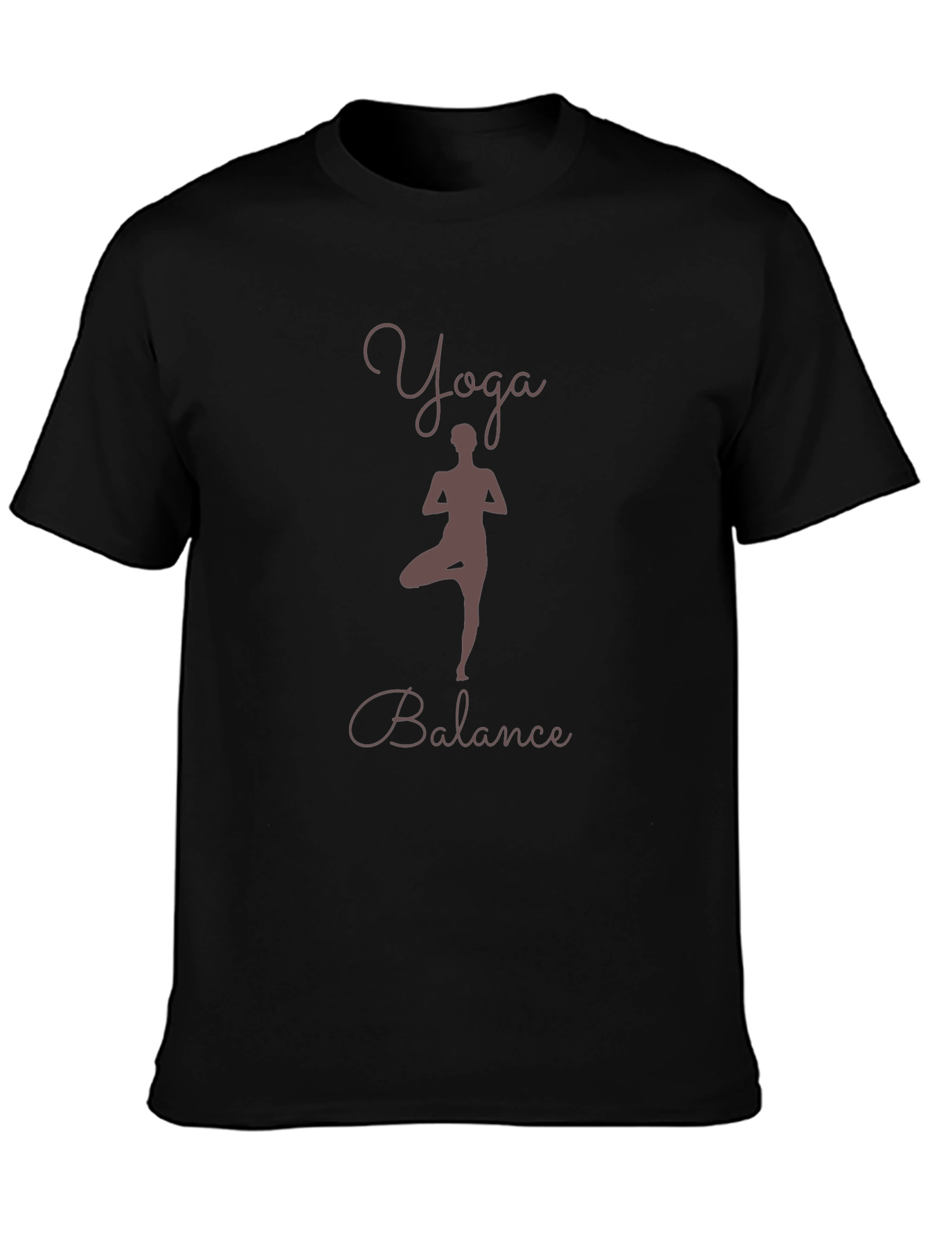 Yoga Balance Black T-Shirt