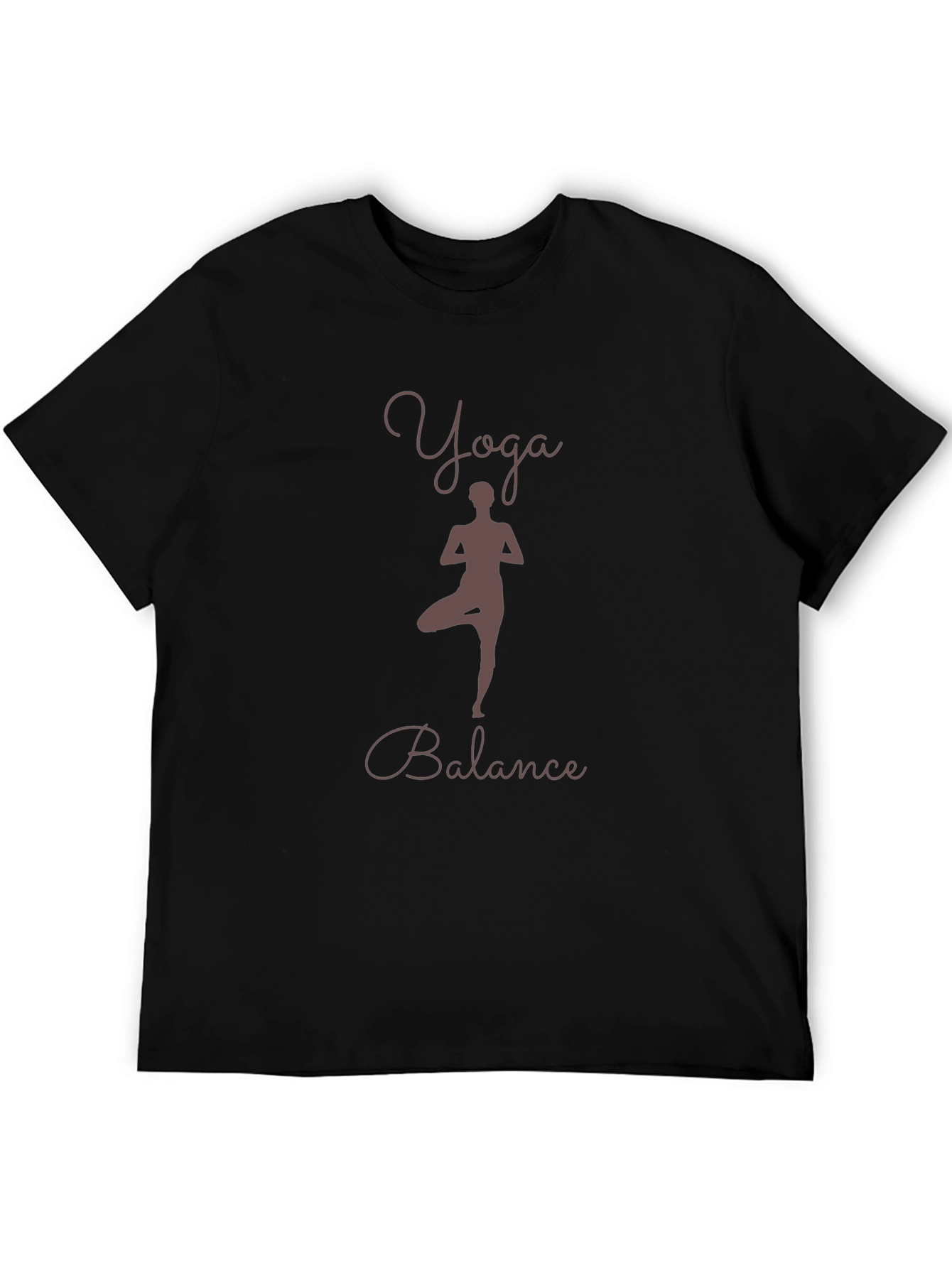Yoga Balance Black T-Shirt