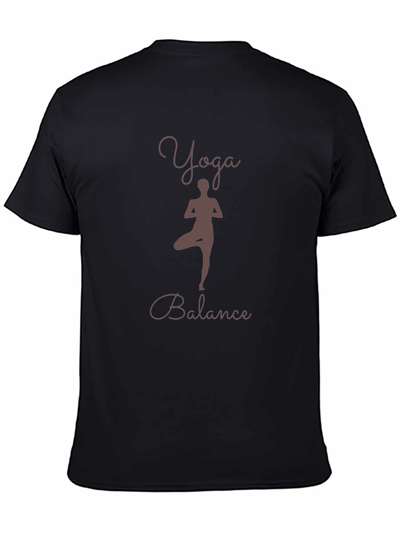Yoga Balance Black T-Shirt