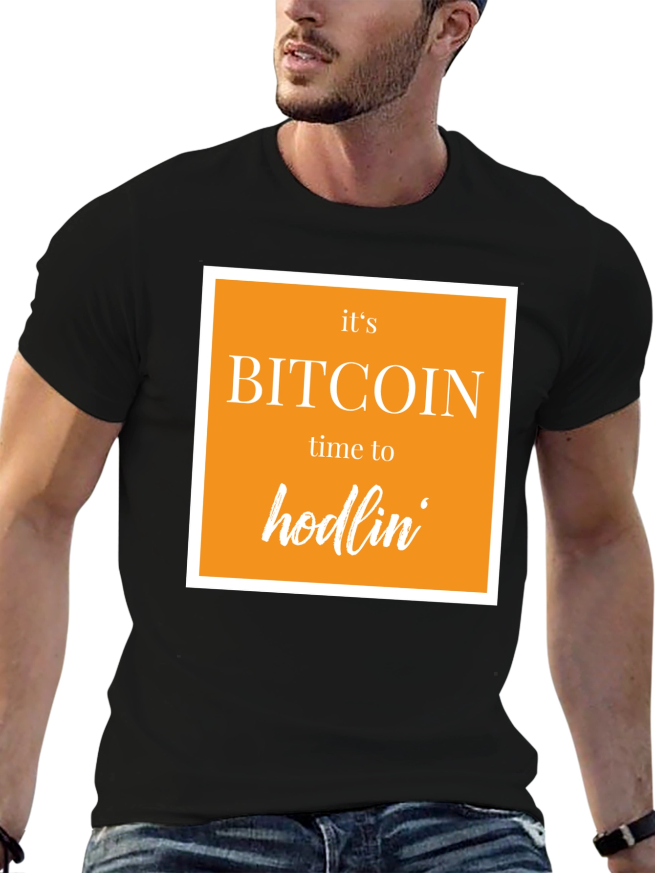 Bitcoin Hodlin Black T-Shirt - Crypto Tee