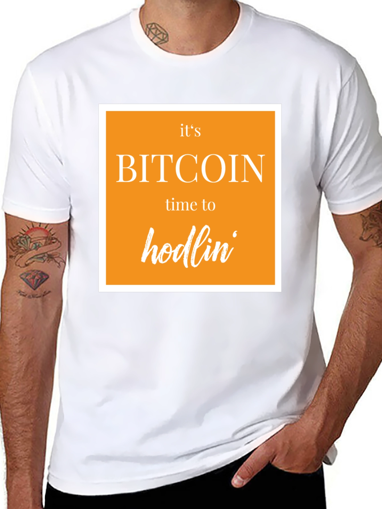 Bitcoin Hodlin Black T-Shirt - Crypto Tee