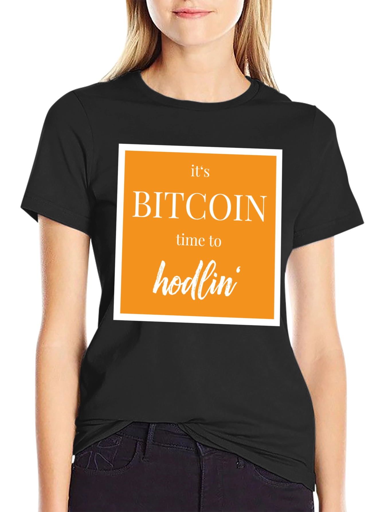 Bitcoin Hodlin Black T-Shirt - Crypto Tee