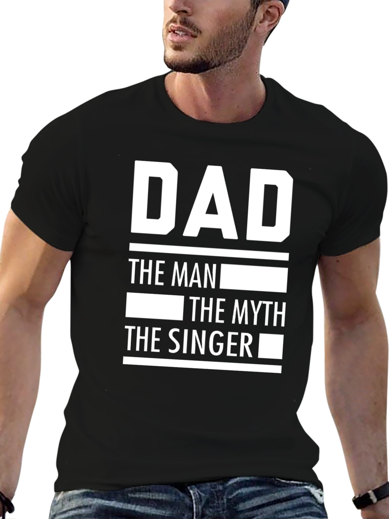 Dad The Man Myth Singer T-Shirt